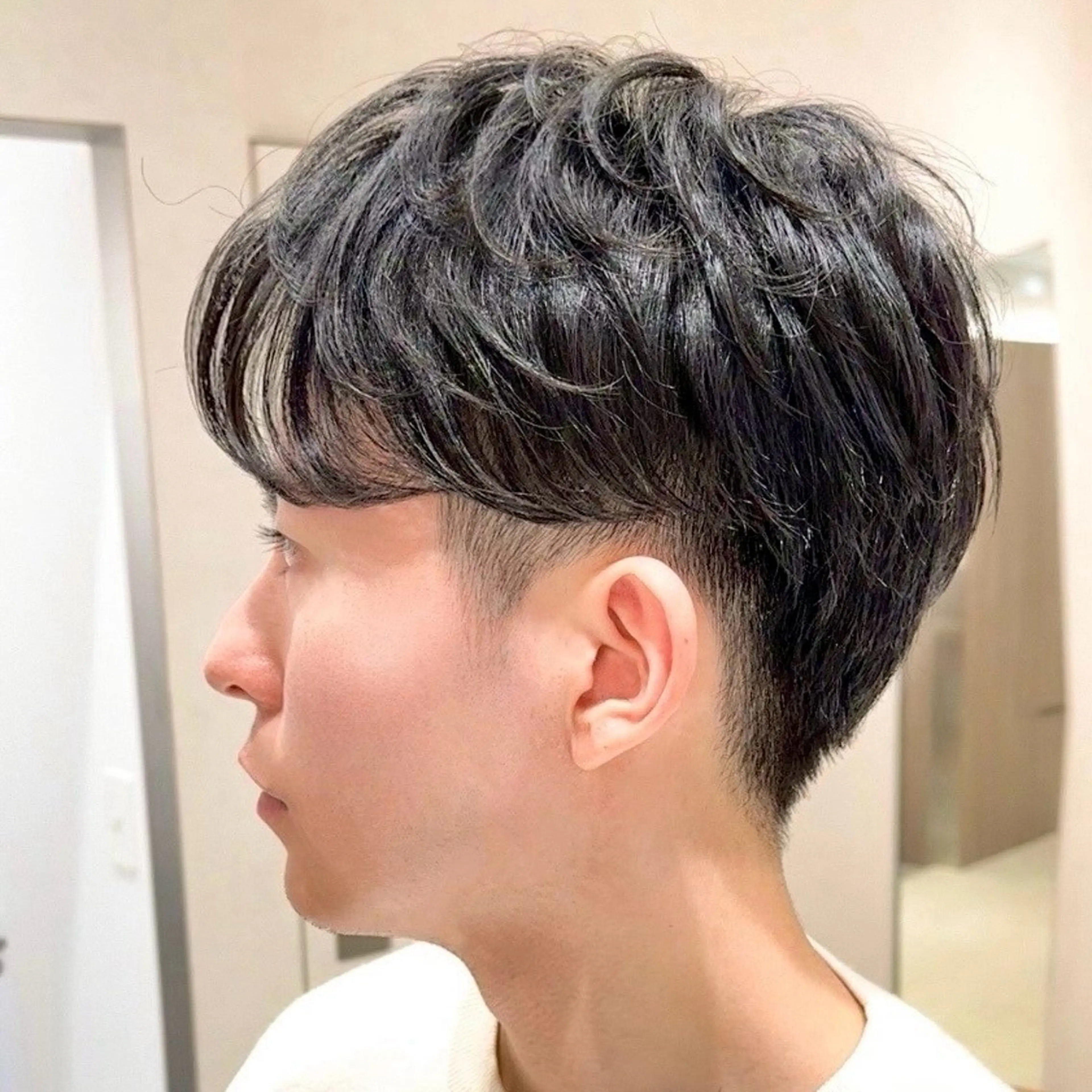 メンズ センターパート メンズ韓国風 韓国マッシュ マッシュ メンズパーマ カット yori所属・メンズパーマ/メンズ カット/たばたよしきのヘアスタイル