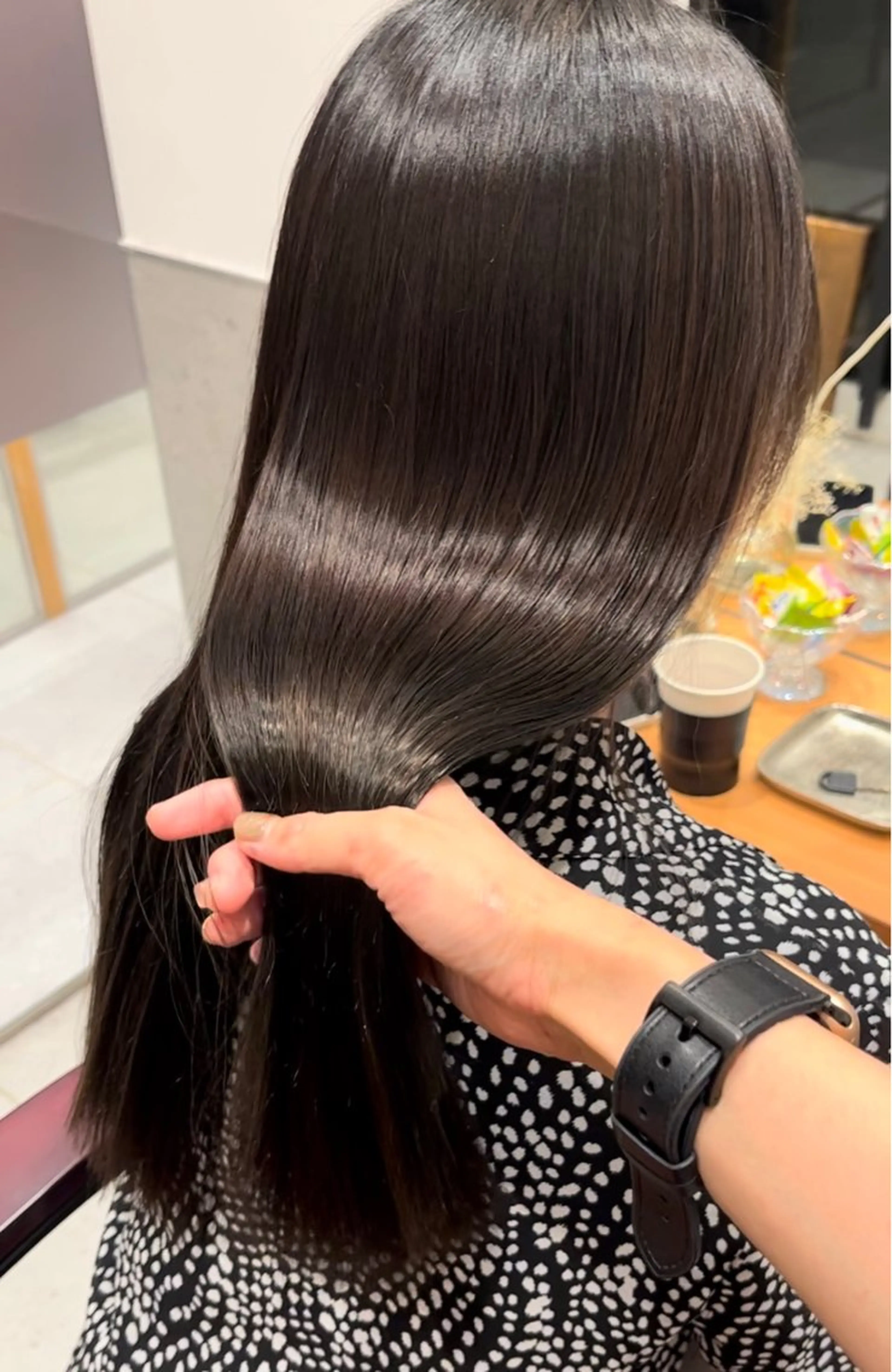 ロング カラー カット 縮毛矯正 トリートメント classic 新横浜所属・大人girly🛋️ 🤍yukakoのヘアスタイル