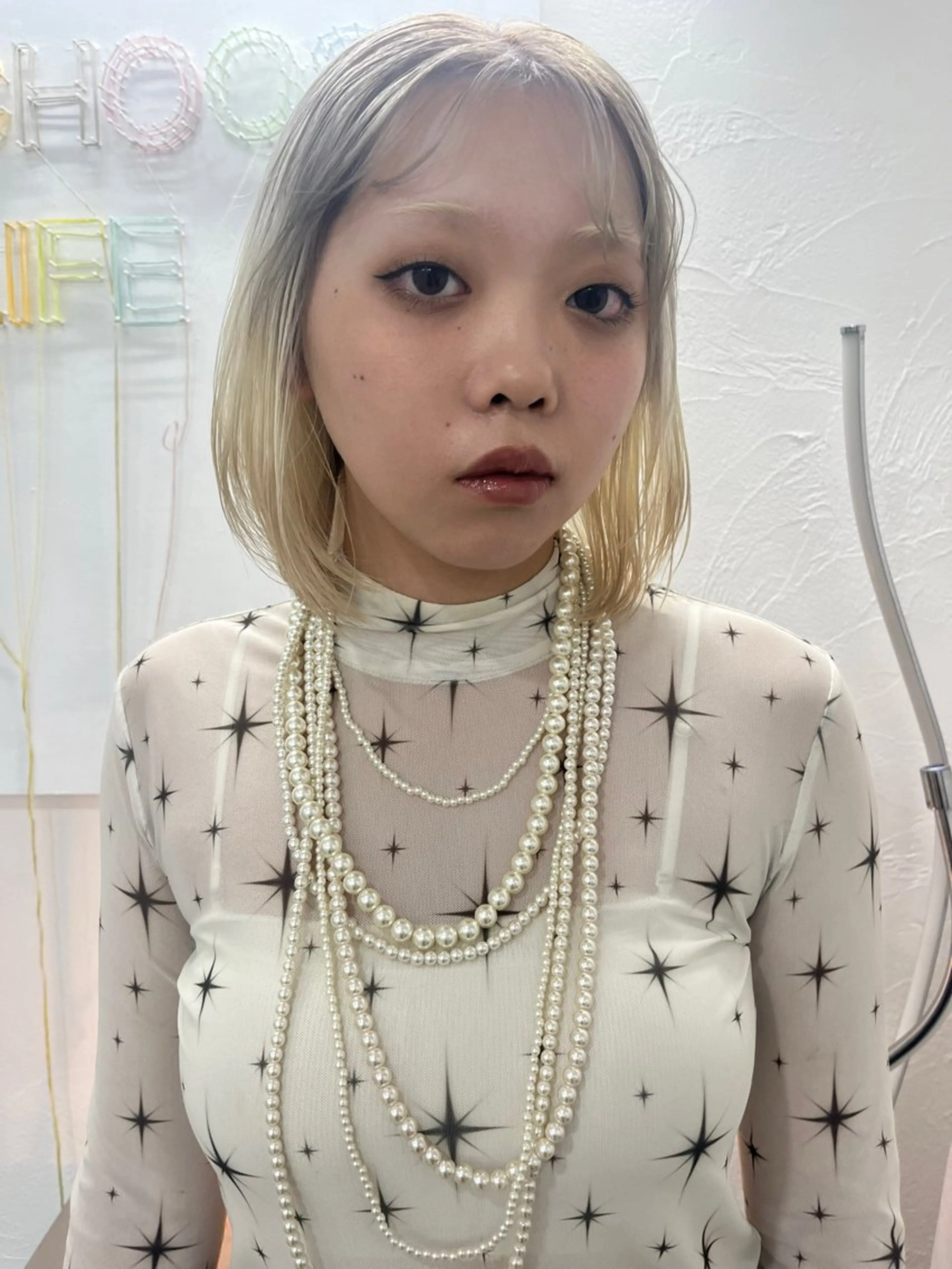 ミディアム イシイ モエカのヘアスタイル