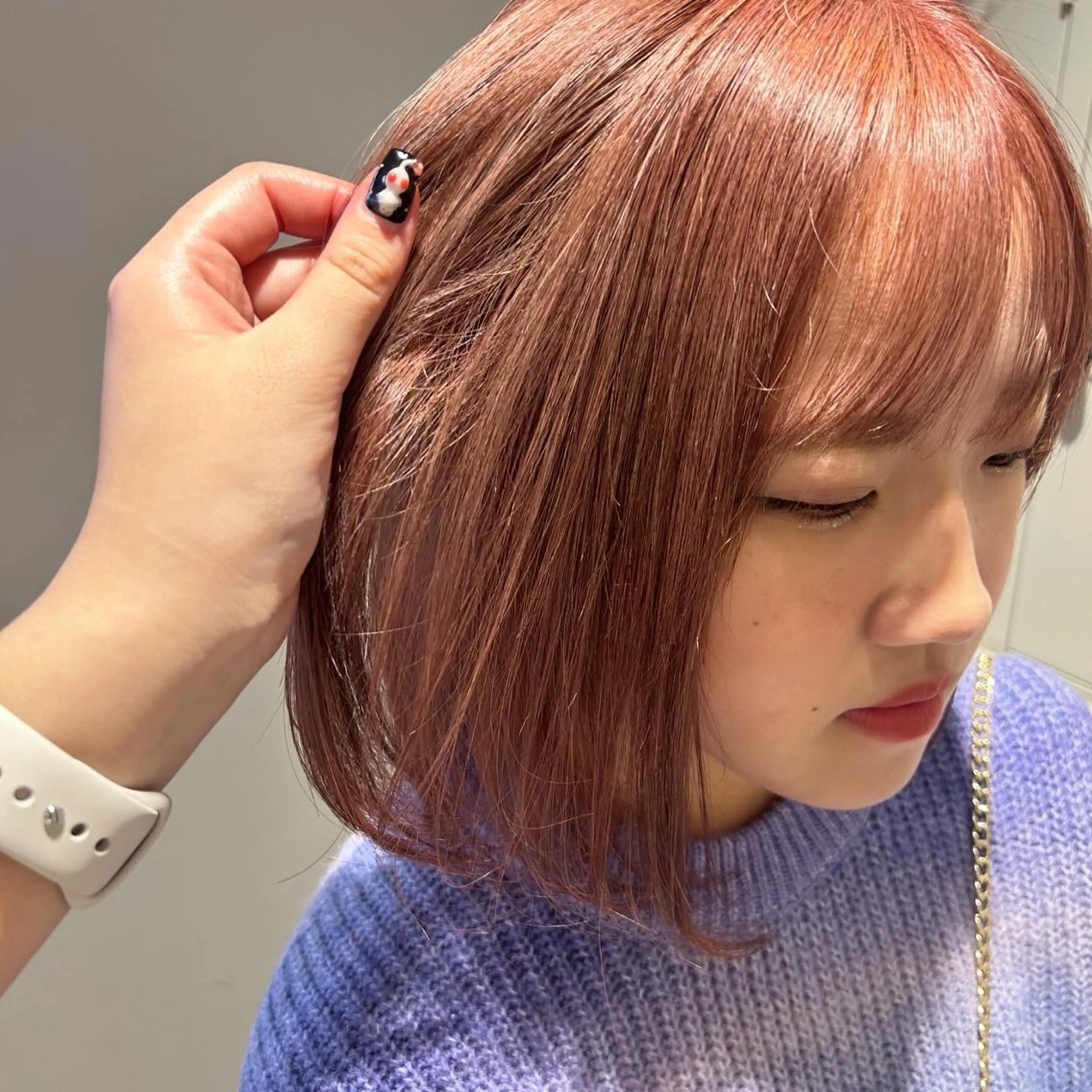 カラー 透明感ベージュ🤎 ナチュラルレイヤーのヘアスタイル