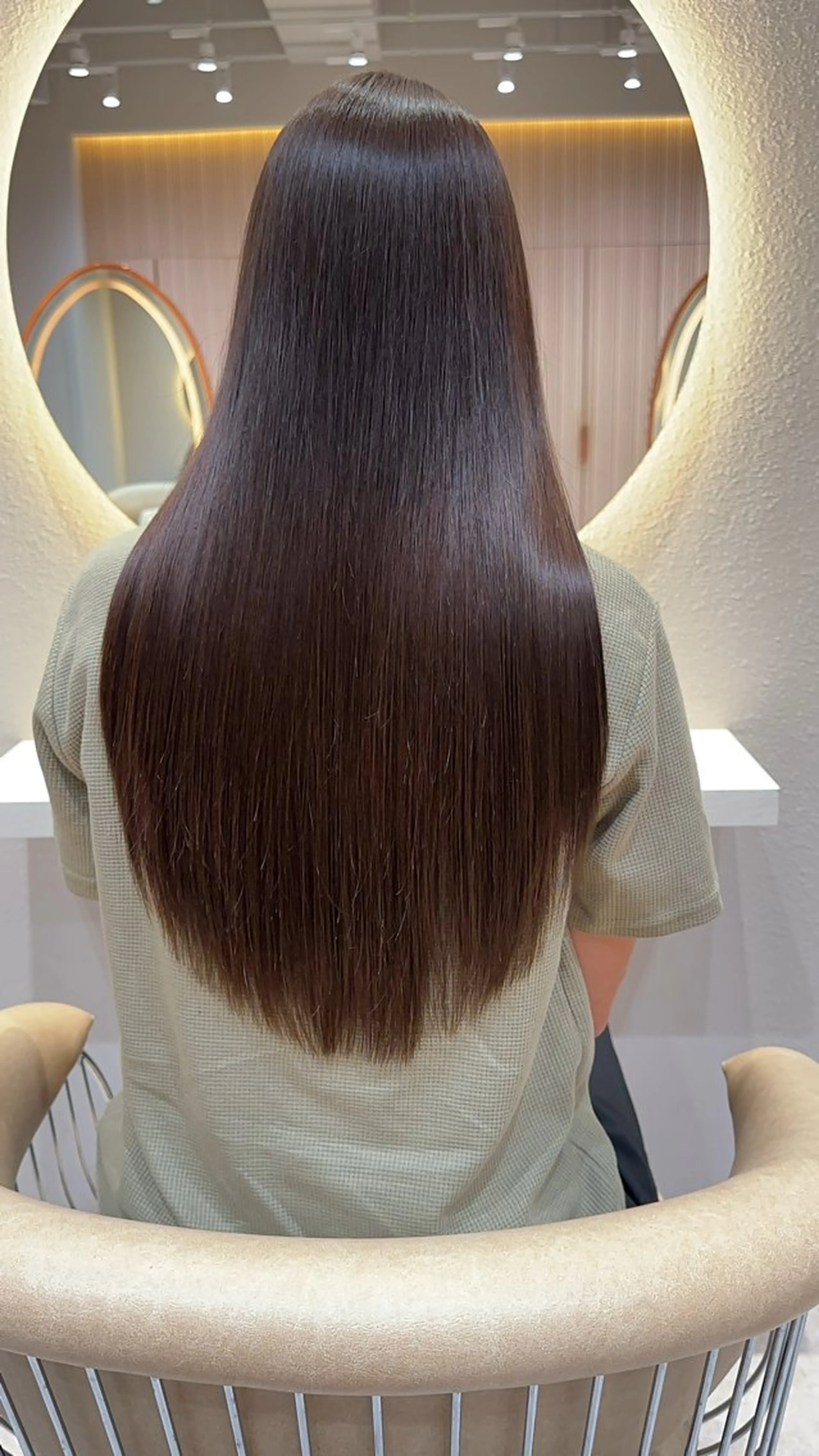 ロング カラー カット ヘアカラー 縮毛矯正 レイヤー❣️縮毛矯正 川村利幸のヘアスタイル