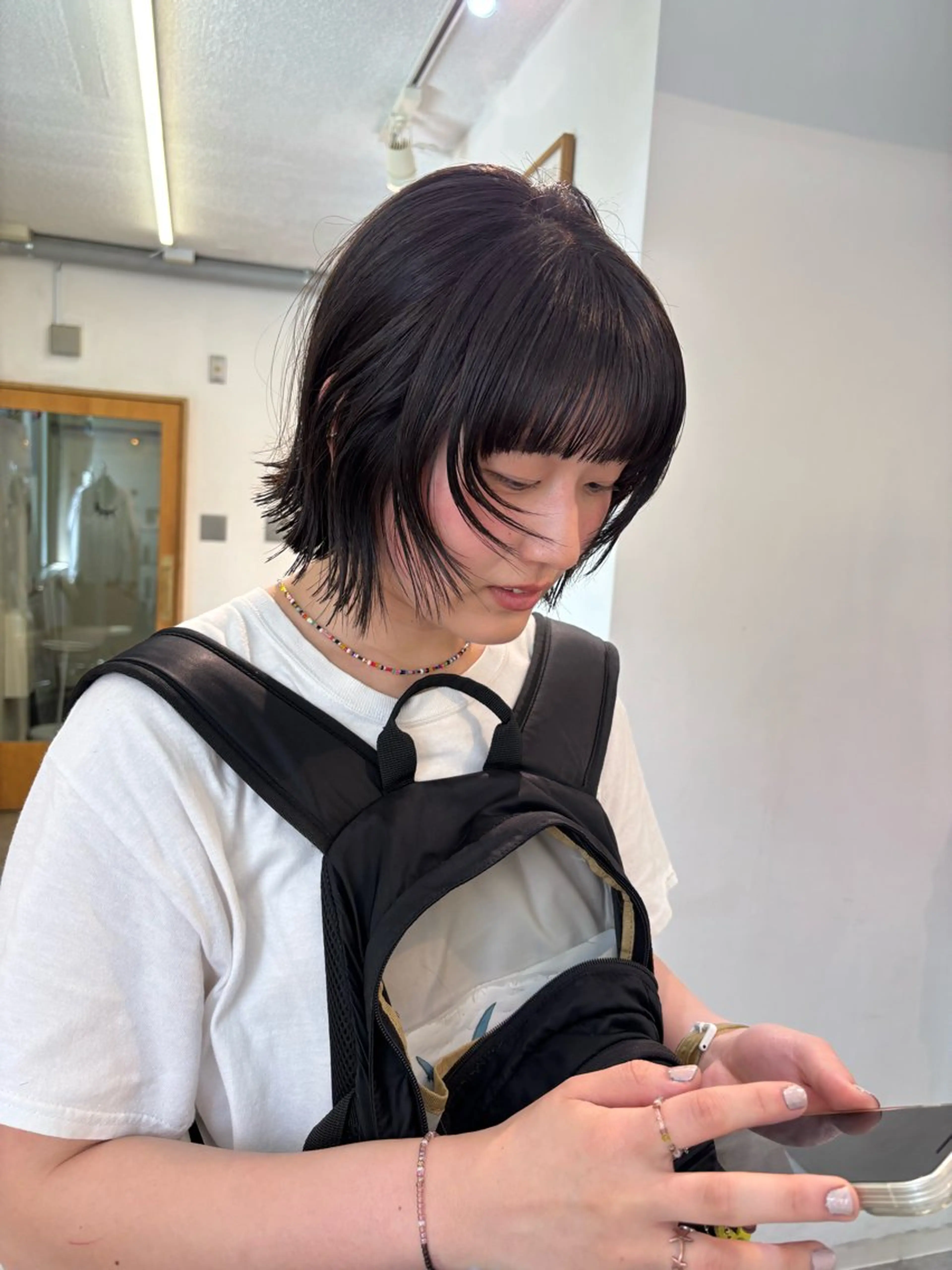 ミディアム カット sakura🌸 レイヤー/韓国ヘアのヘアスタイル