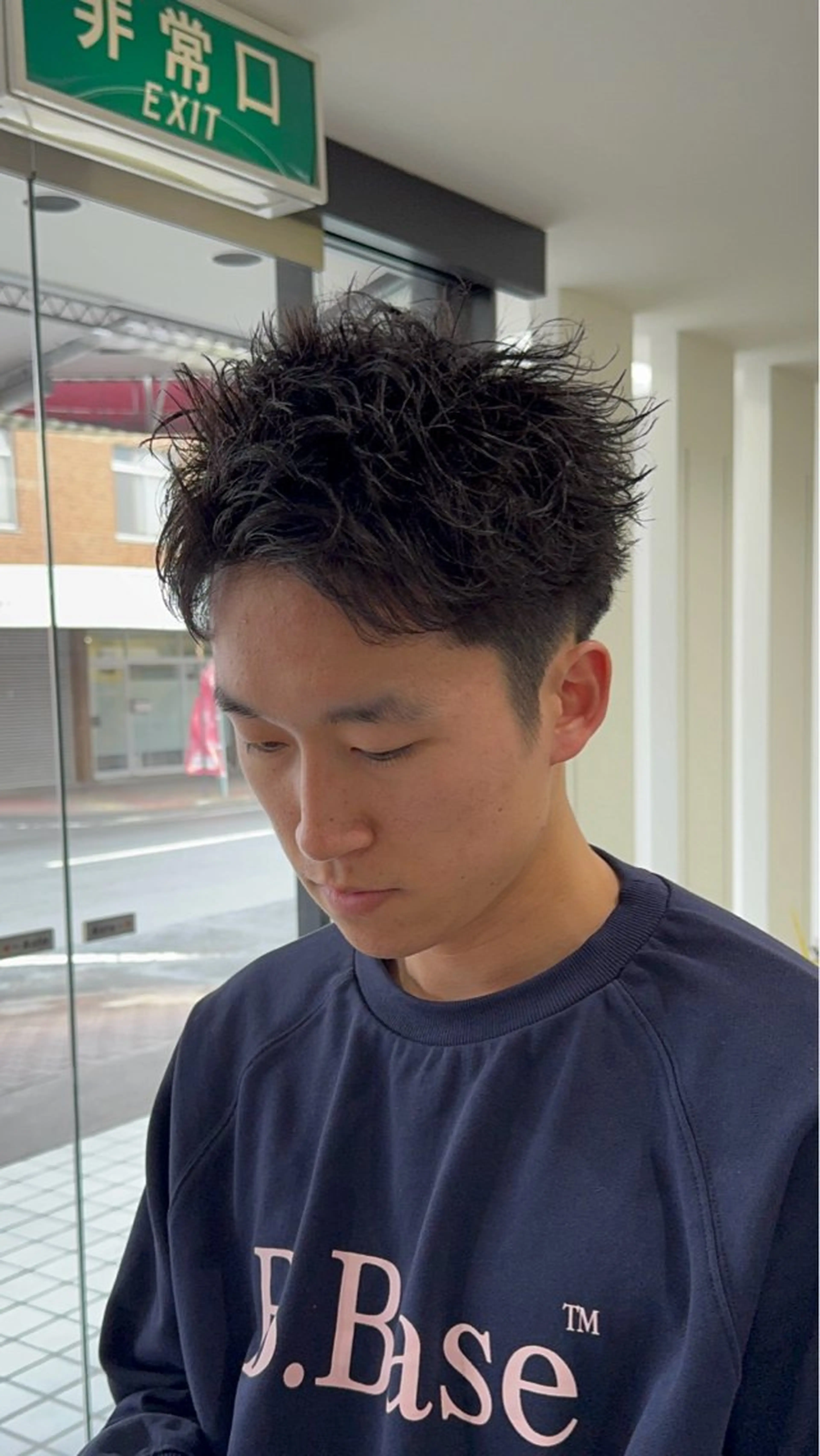 ショート パーマ メンズ カット パーマ 【メンズ特化】岩瀬 武【メンズパーマ】のヘアスタイル