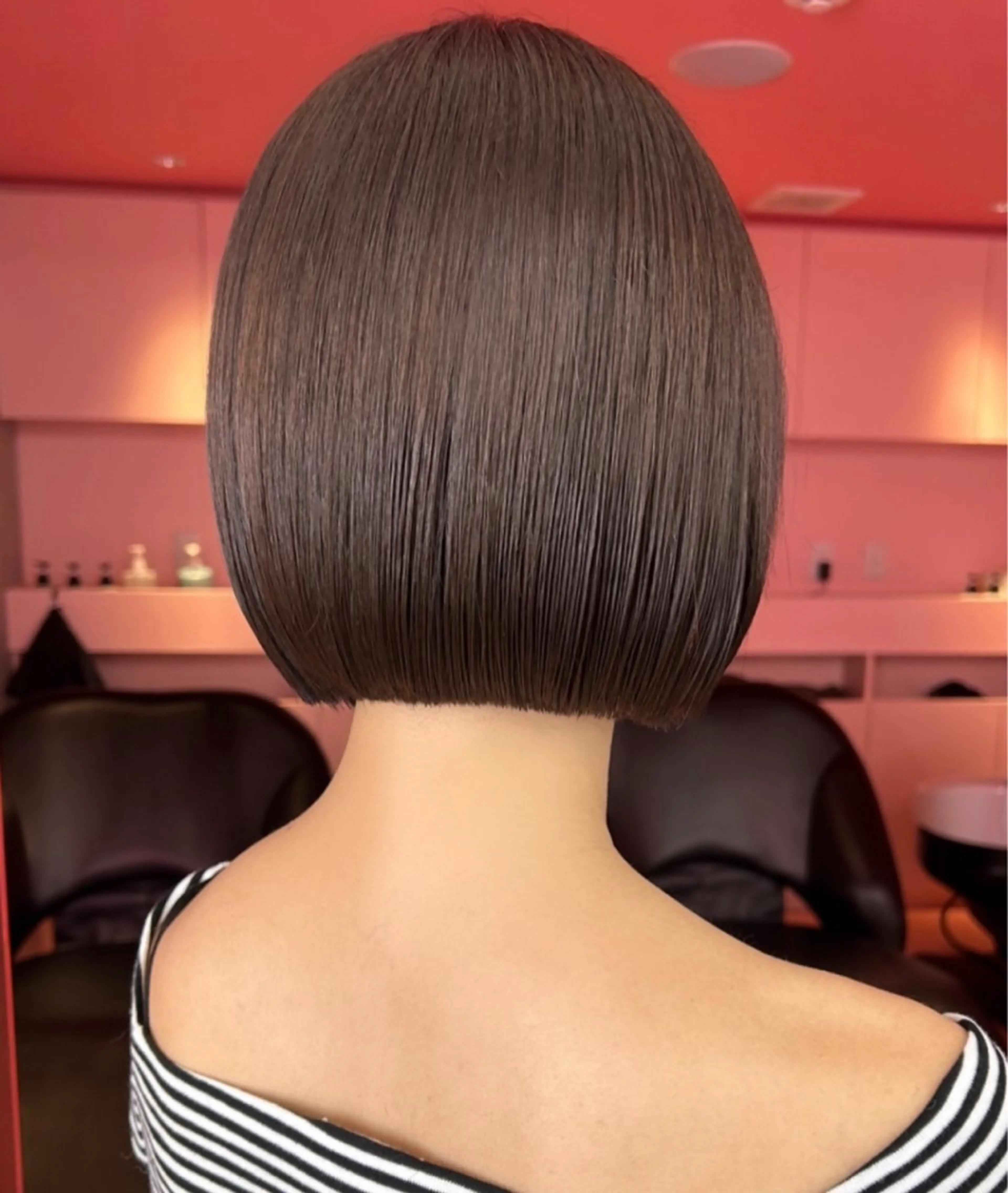 ショート カット 縮毛矯正 トリートメント 莉乃/縮毛矯正/髪質 改善/艶カラーのヘアスタイル