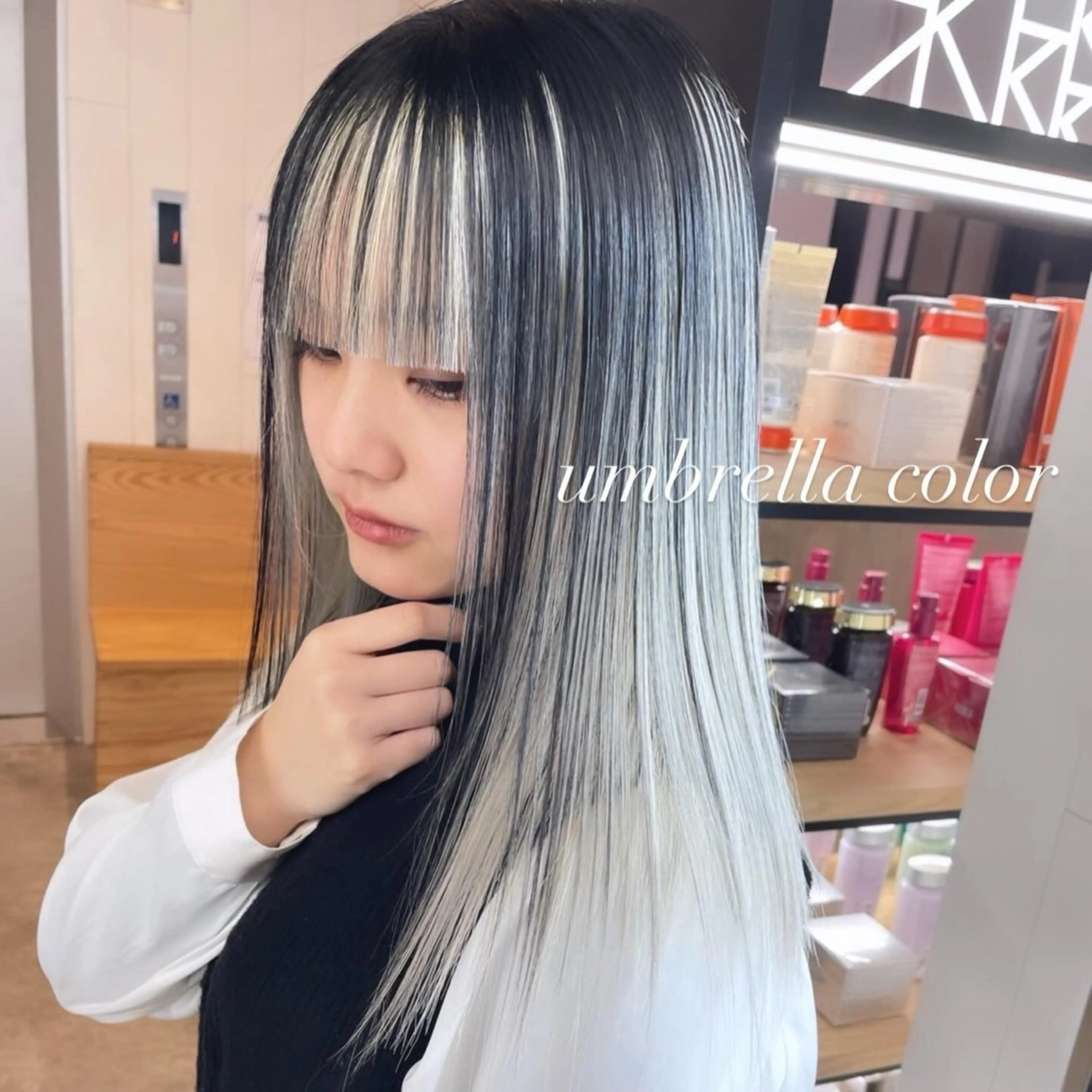 ロング カラー カット ヘアカラー トリートメント ヘアセット 💜ハイトーン💛 マジカルかいちゃんのヘアスタイル