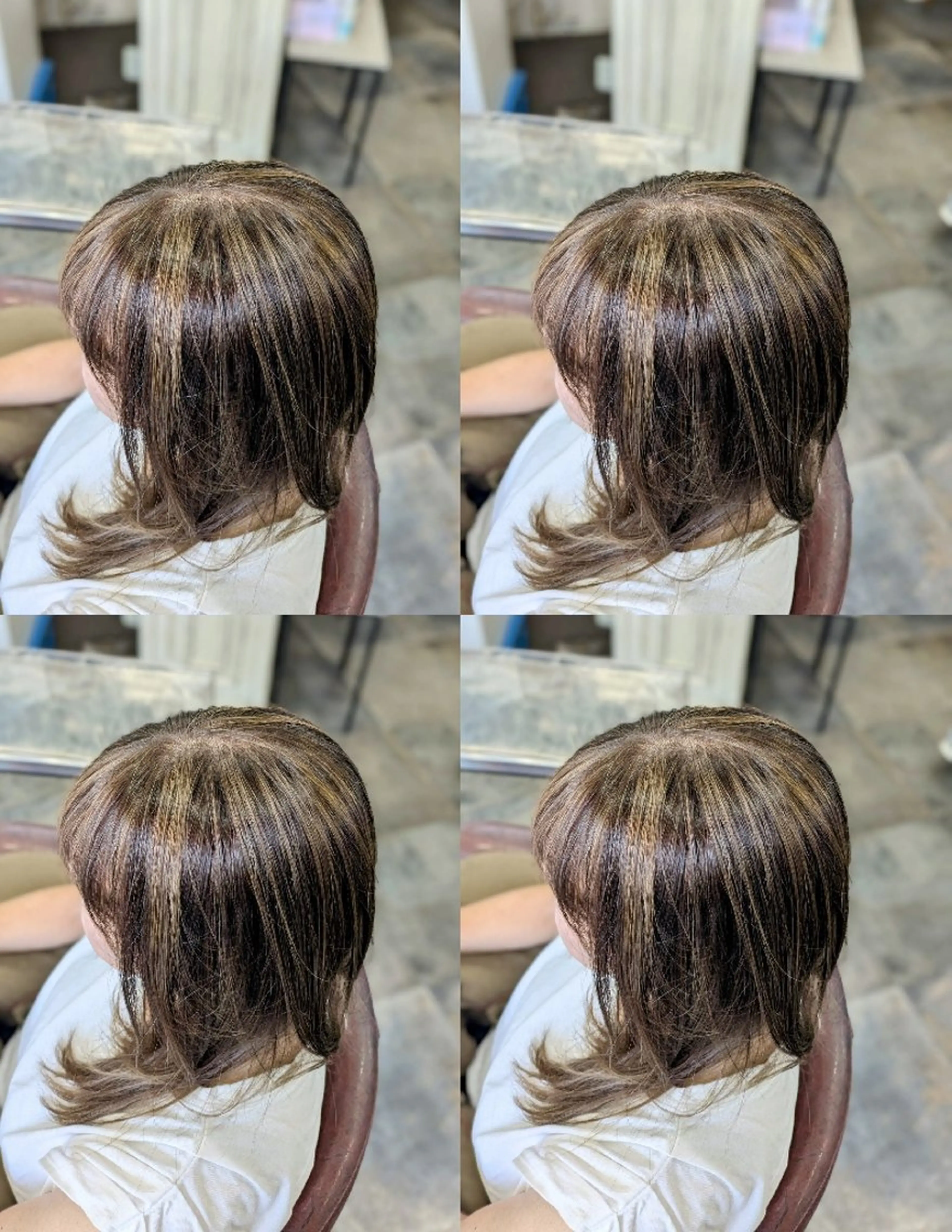 ✨ブリーチ✨顔周りレイヤーカット➕ハイライトカラー➕カラー【/ハイライト/白髪ぼかし/ミディアム/レイヤーカット/ボブ】の写真