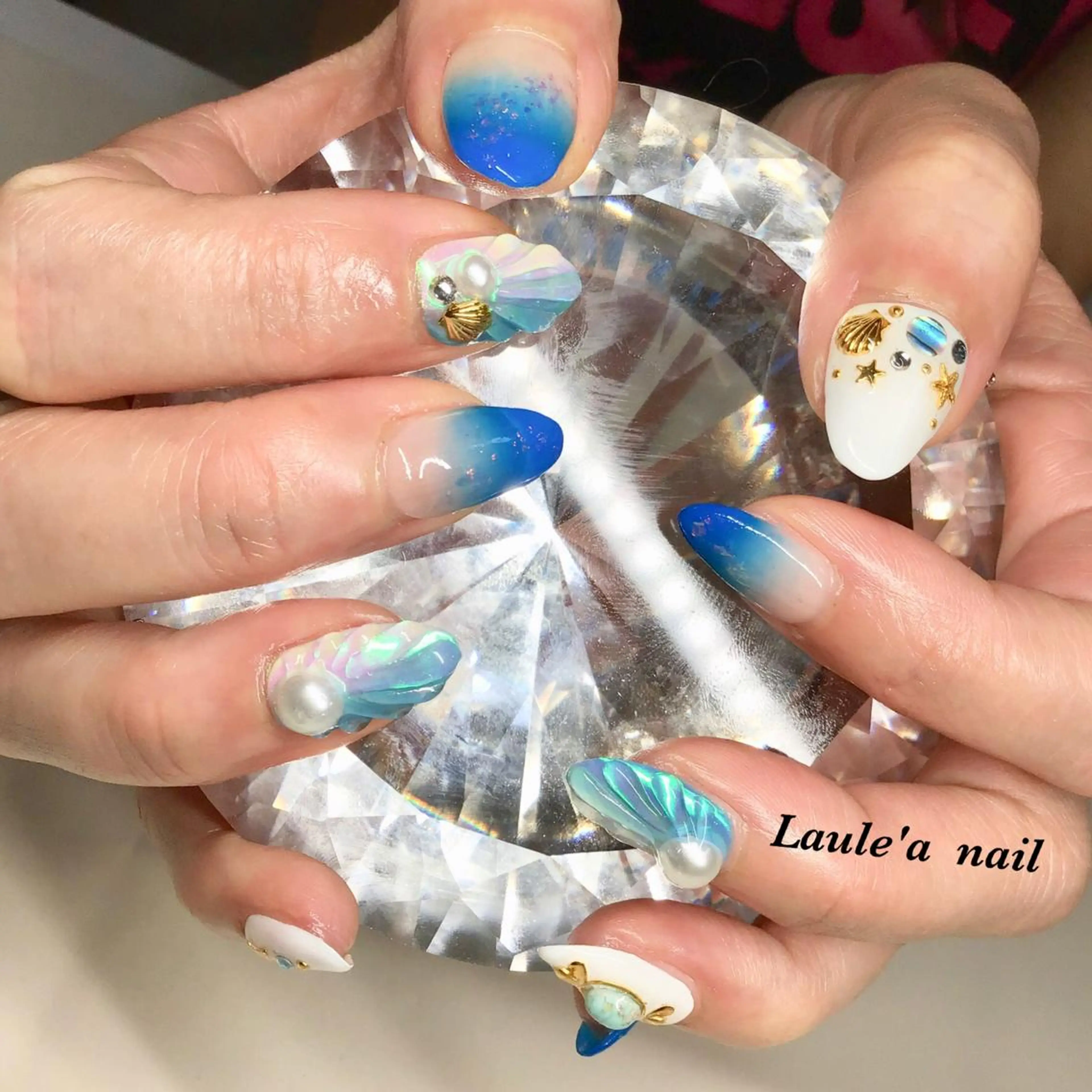 ロング ネイル マツエク・マツパ 福田 加奈のネイルデザイン