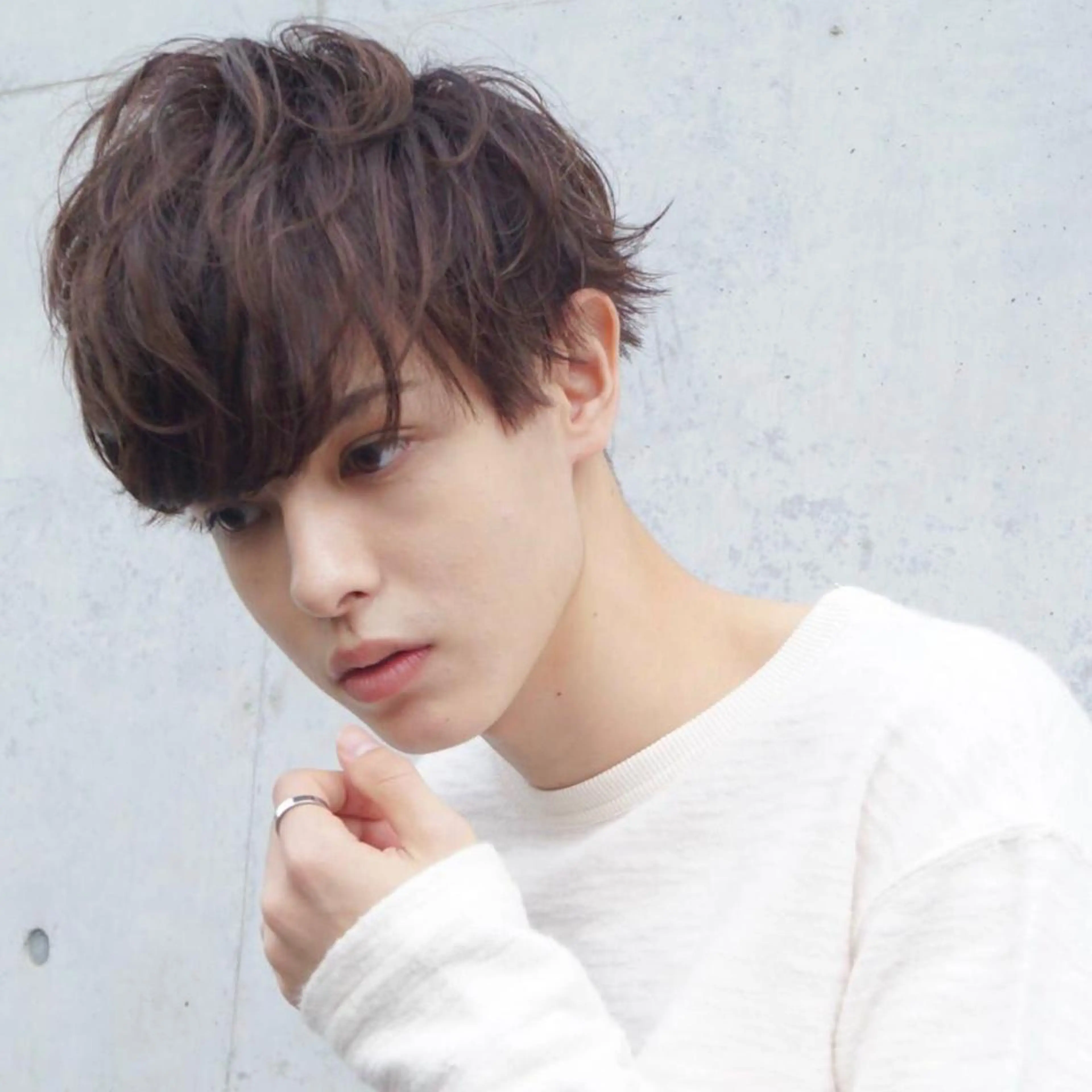 カラー パーマ メンズ カット スナコザワ レナのヘアスタイル