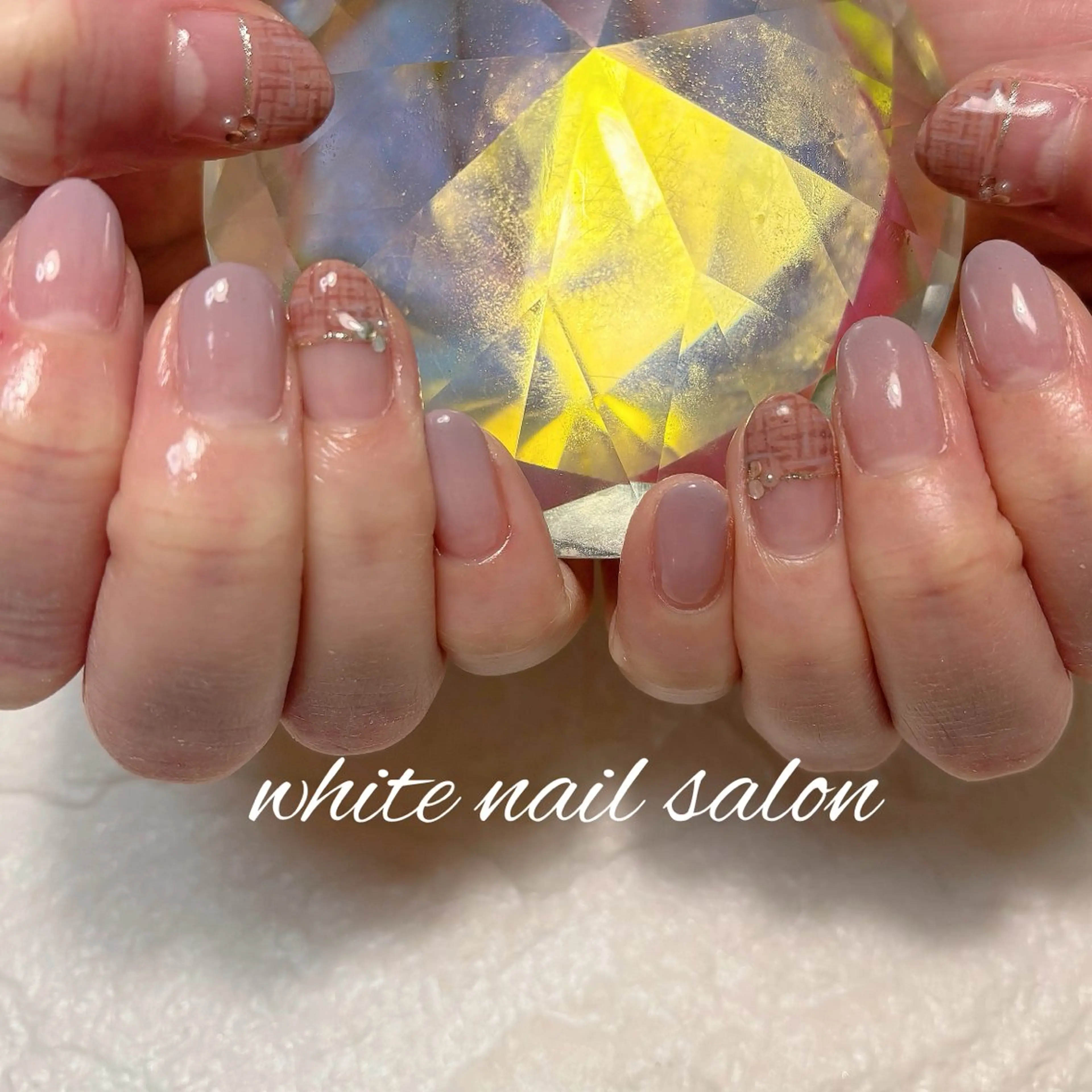 ネイル フットネイル ラメ(グリッター) ハンドネイル white nail salonのネイルデザイン