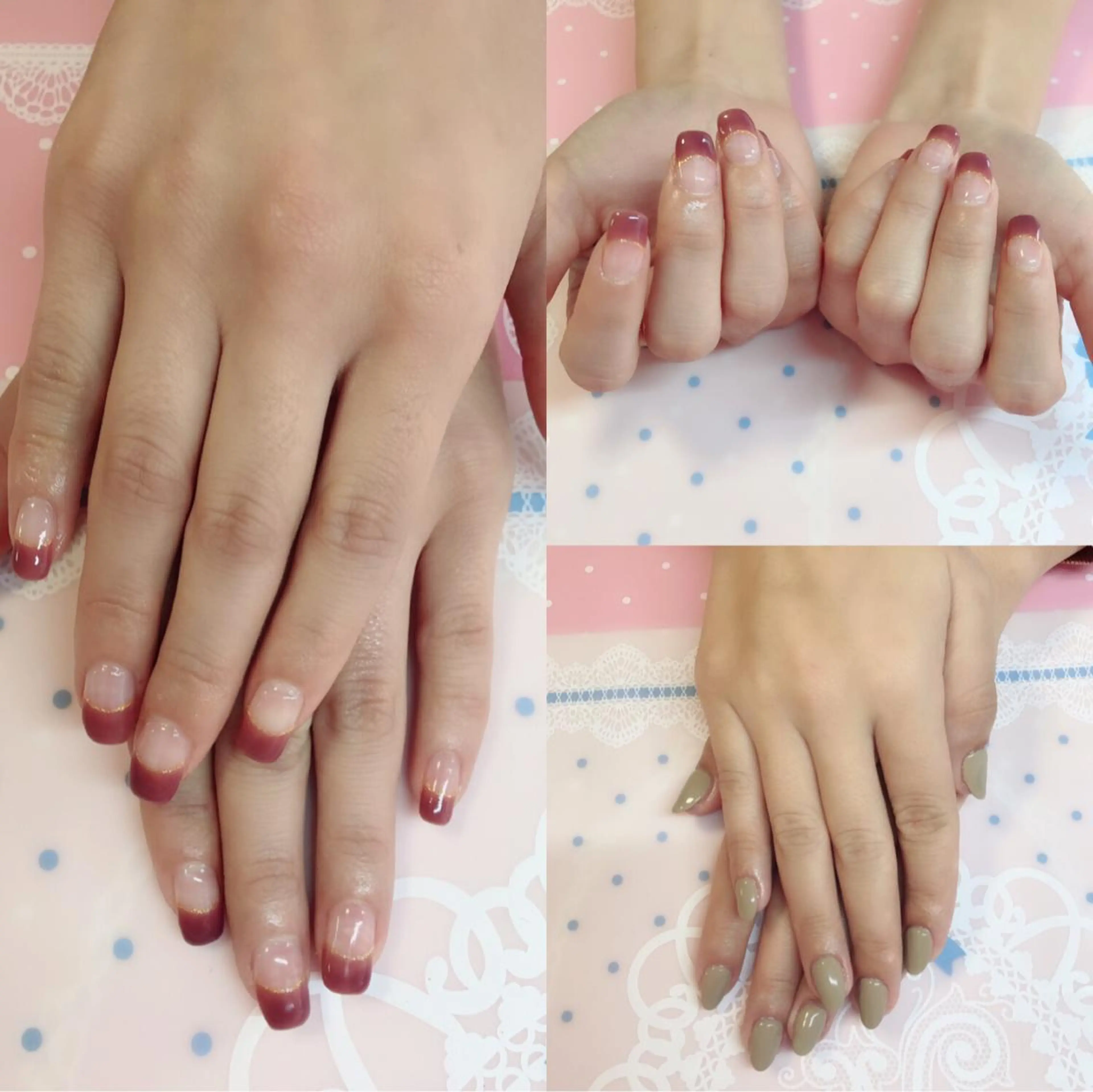 ネイル Chiara チップ長さ出しのネイルデザイン