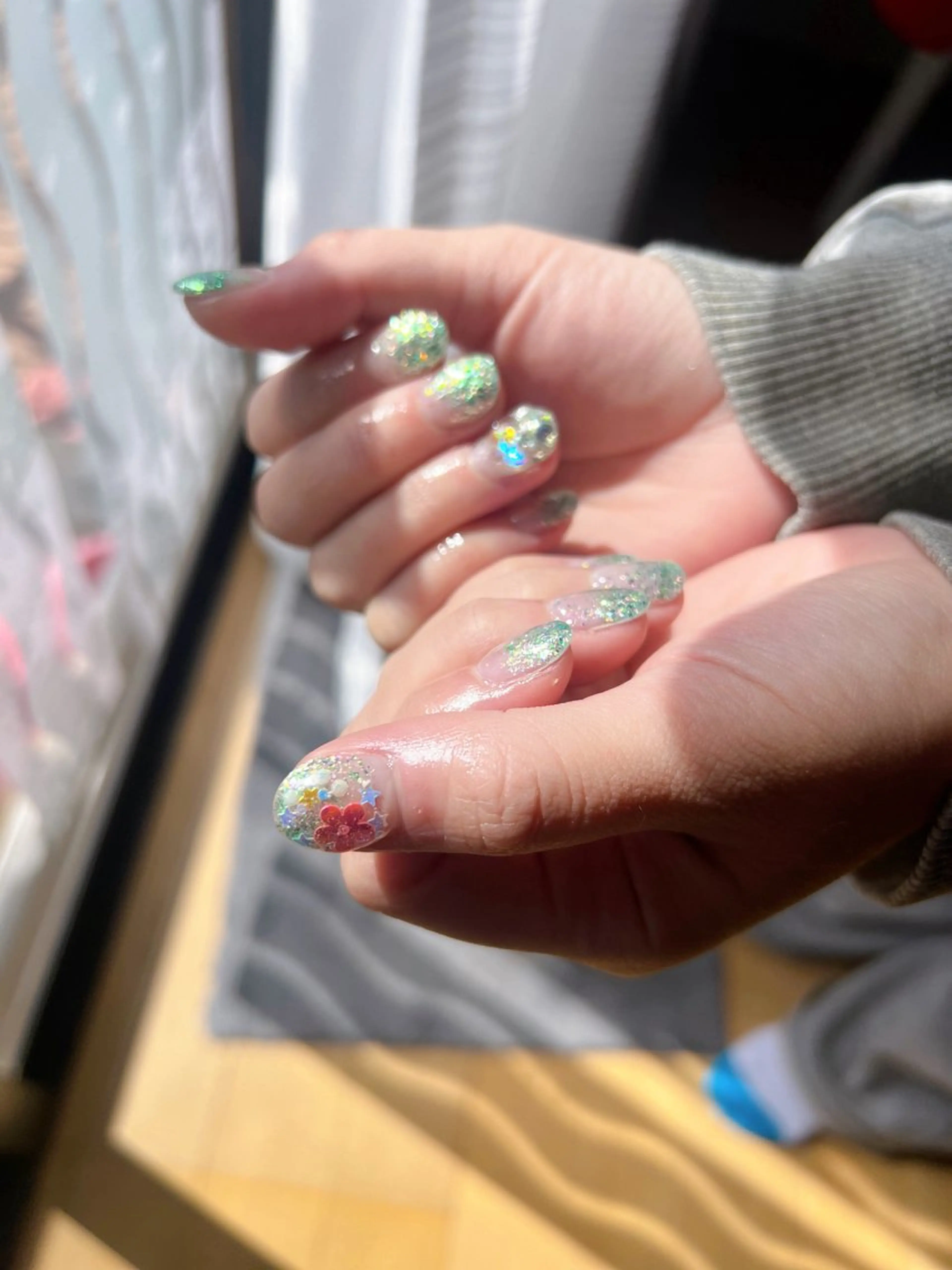 ネイル ラメ(グリッター) ラメグラデーション Emma Nailのネイルデザイン