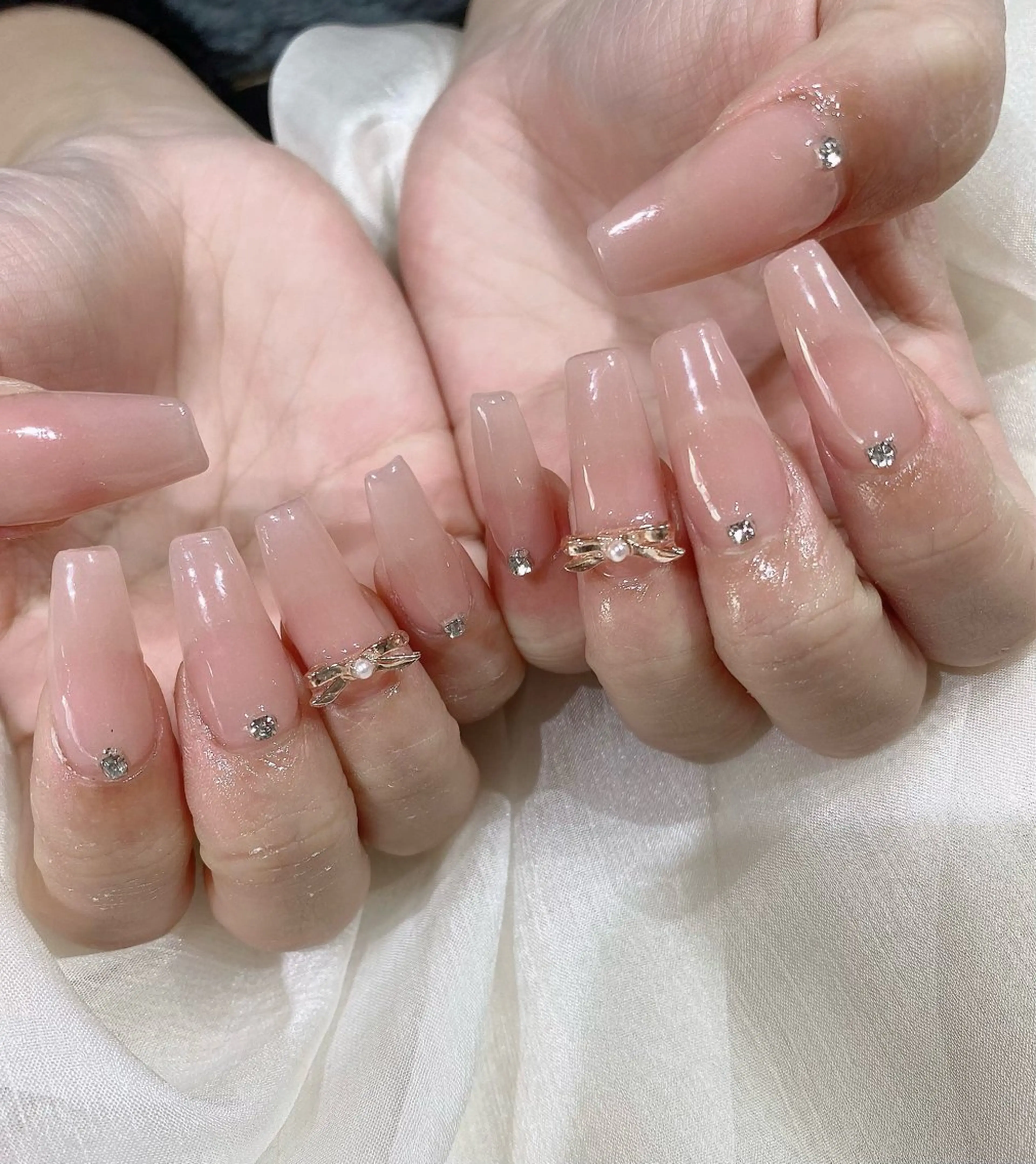 セミロング ハンドネイル JNA認定講師🌸 RIEのネイルデザイン