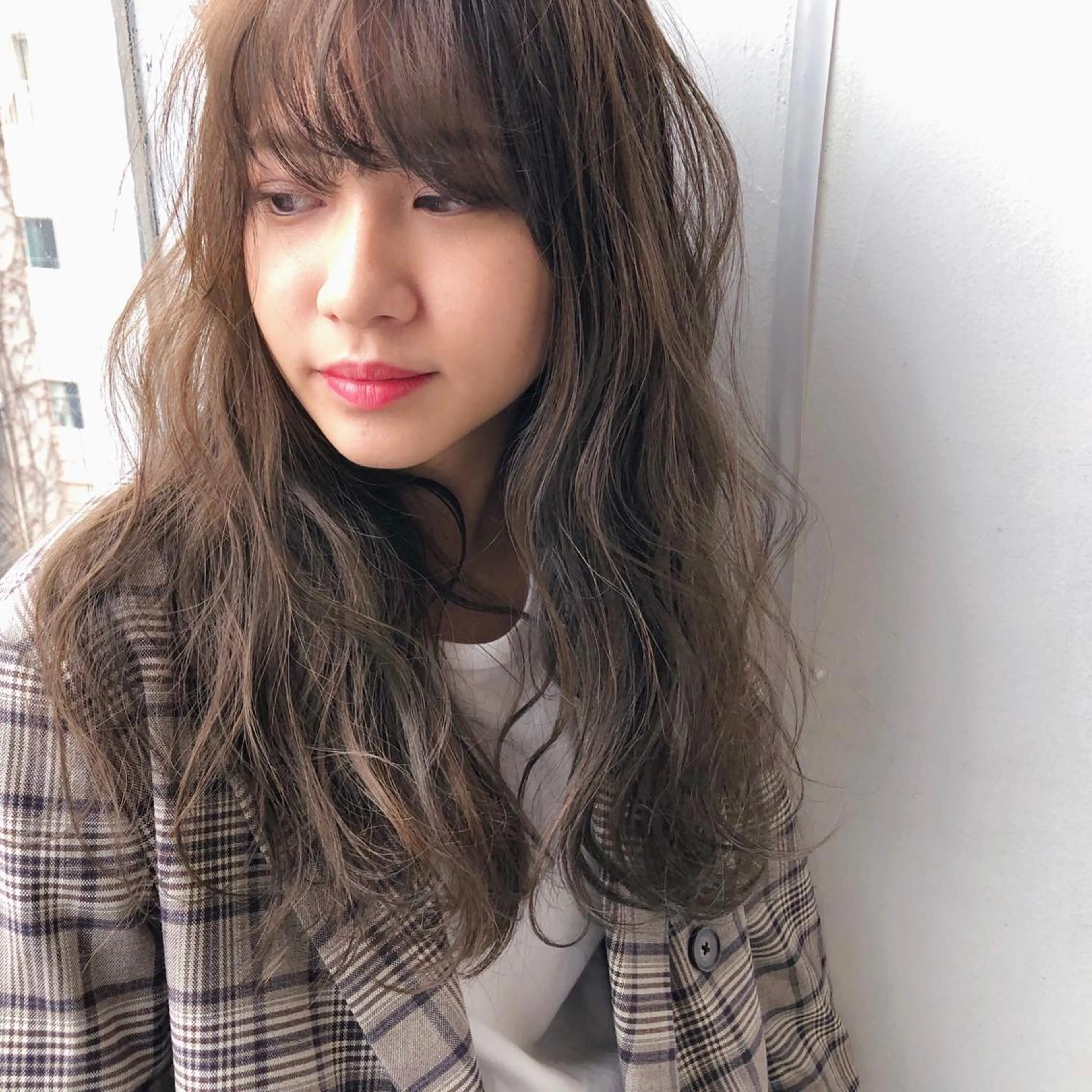 ロング カット ヘアカラー 関 京磨のヘアスタイル
