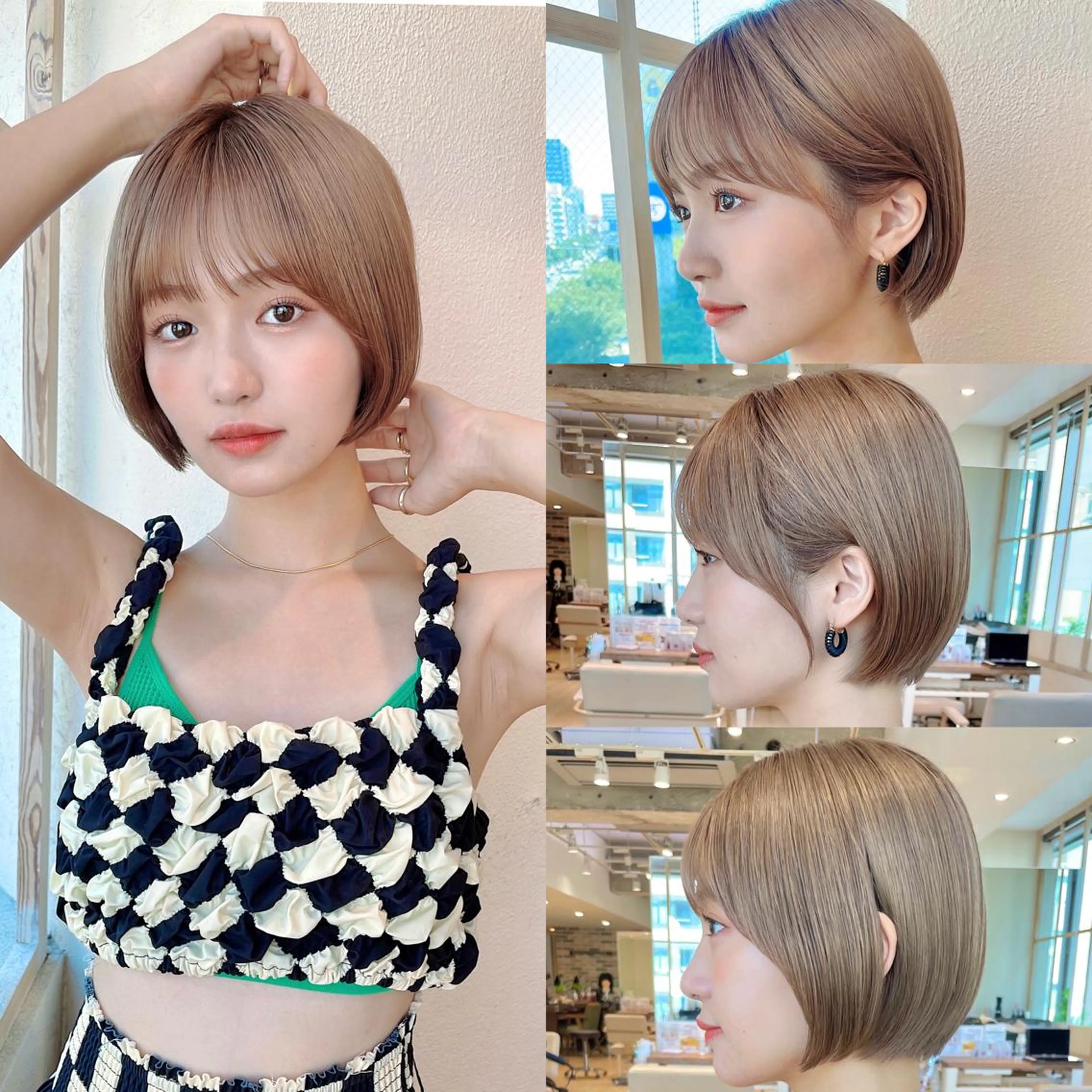ショート カット ヘアカラー トリートメント 市原 大翼のヘアスタイル