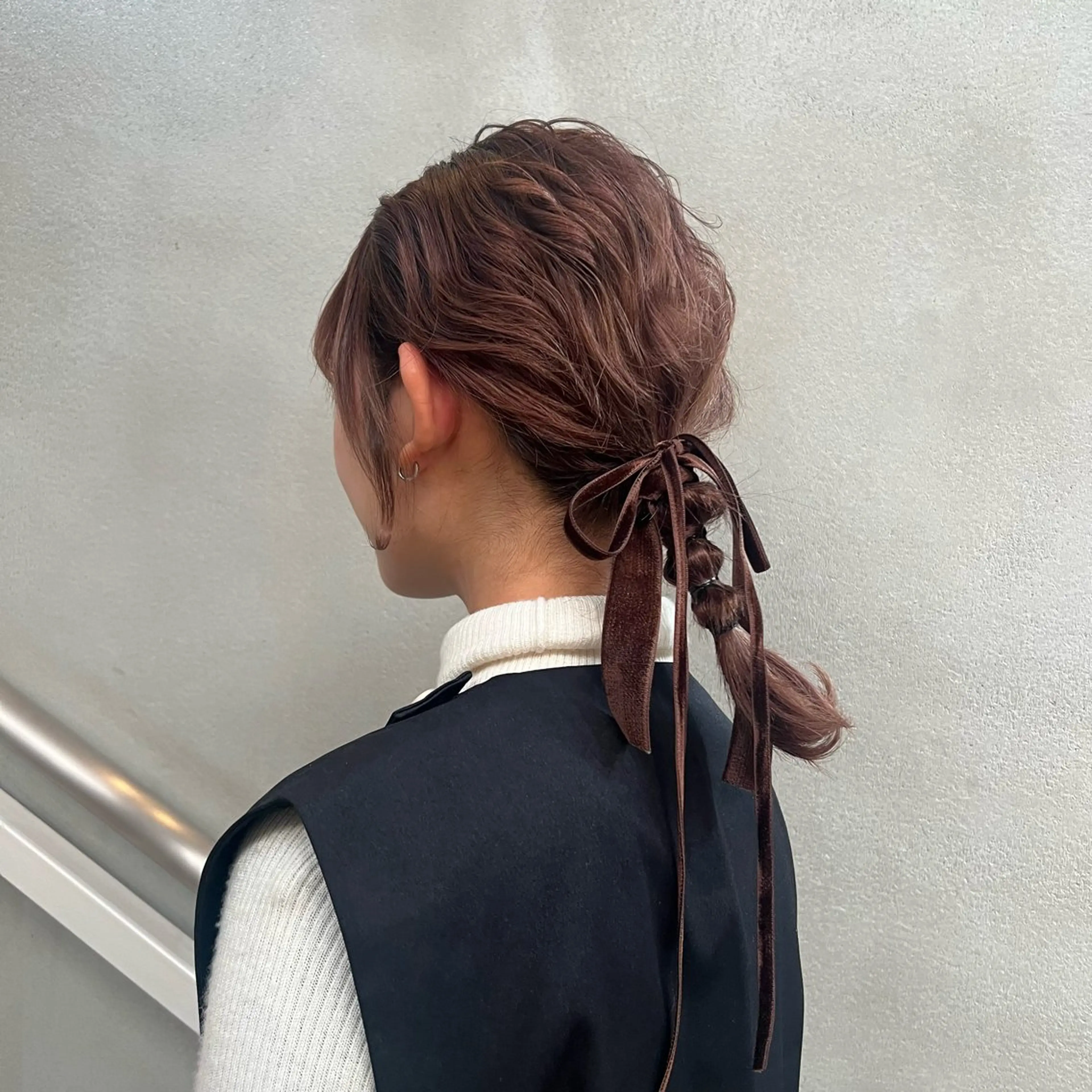 セミロング ヘアアレンジ ヘアセット 透明感カラー、 アレンジ/miyuのヘアスタイル