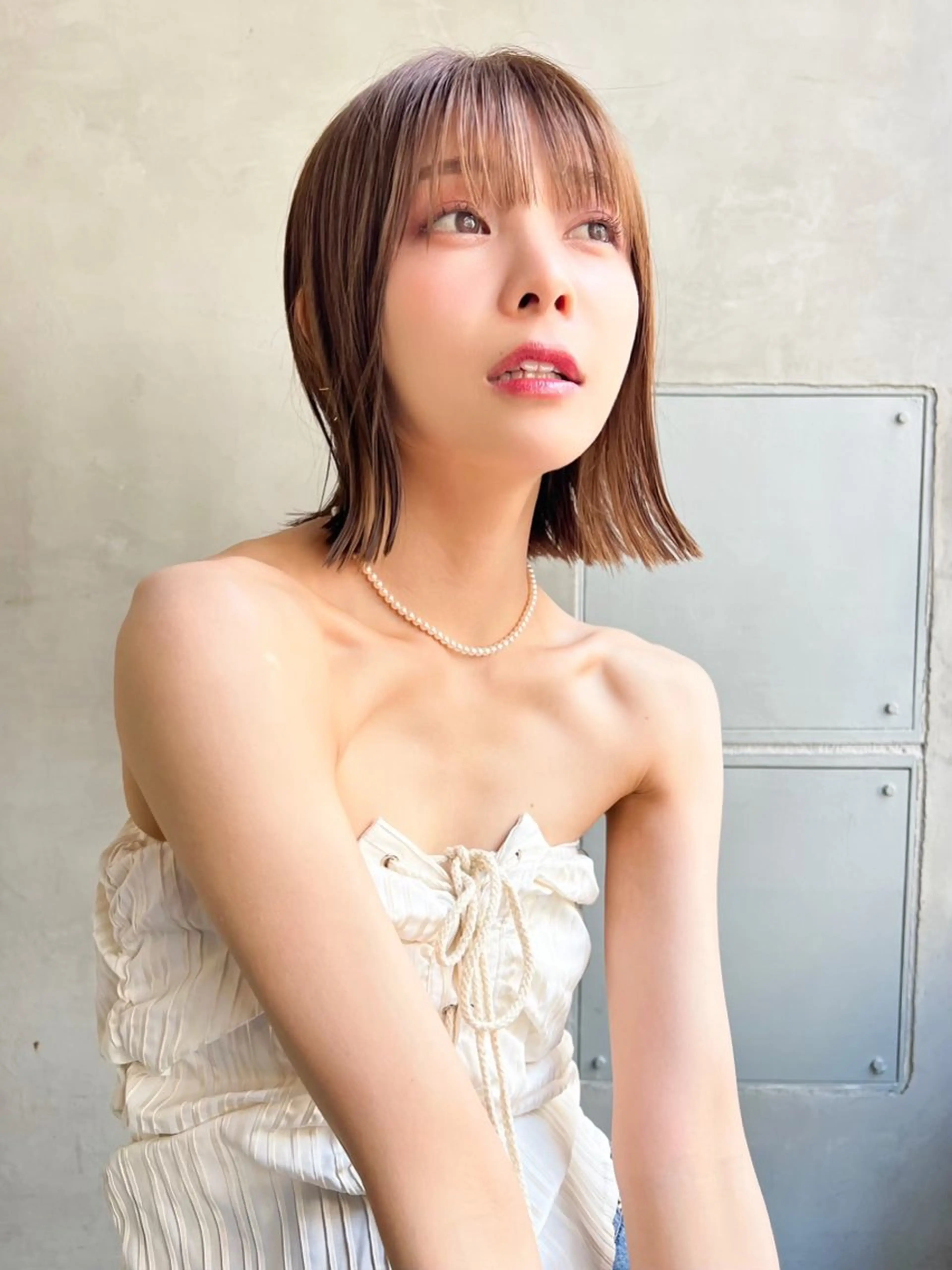 ミディアム カラー ヘアアレンジ モテ髪クリエイター 【成田修平】のヘアスタイル