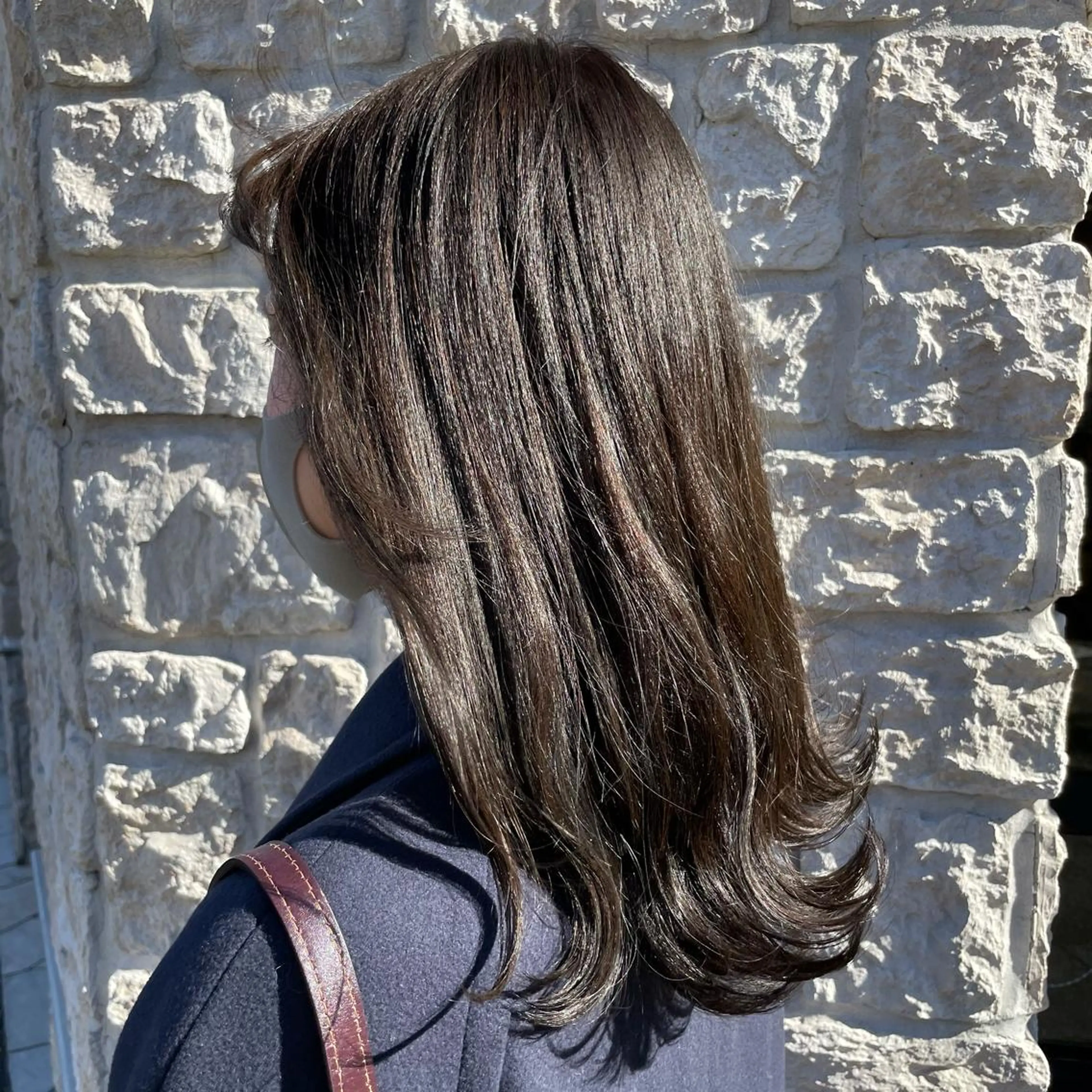 セミロング カラー ヘアカラー トリートメント 星野 茉由のヘアスタイル