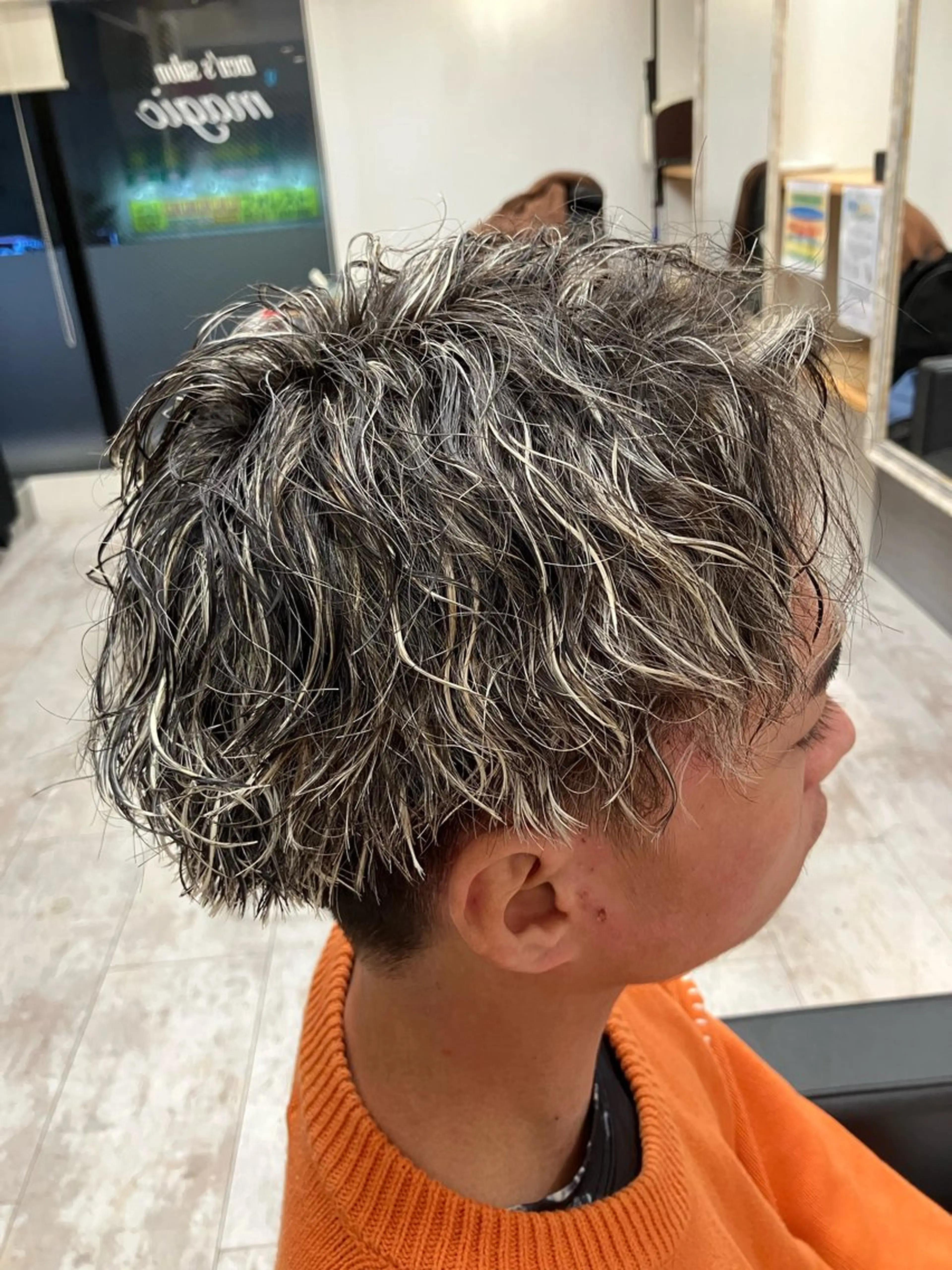 パーマ メンズ カット パーマ メンズ特化/パーマ/ フェードWATARUのヘアスタイル