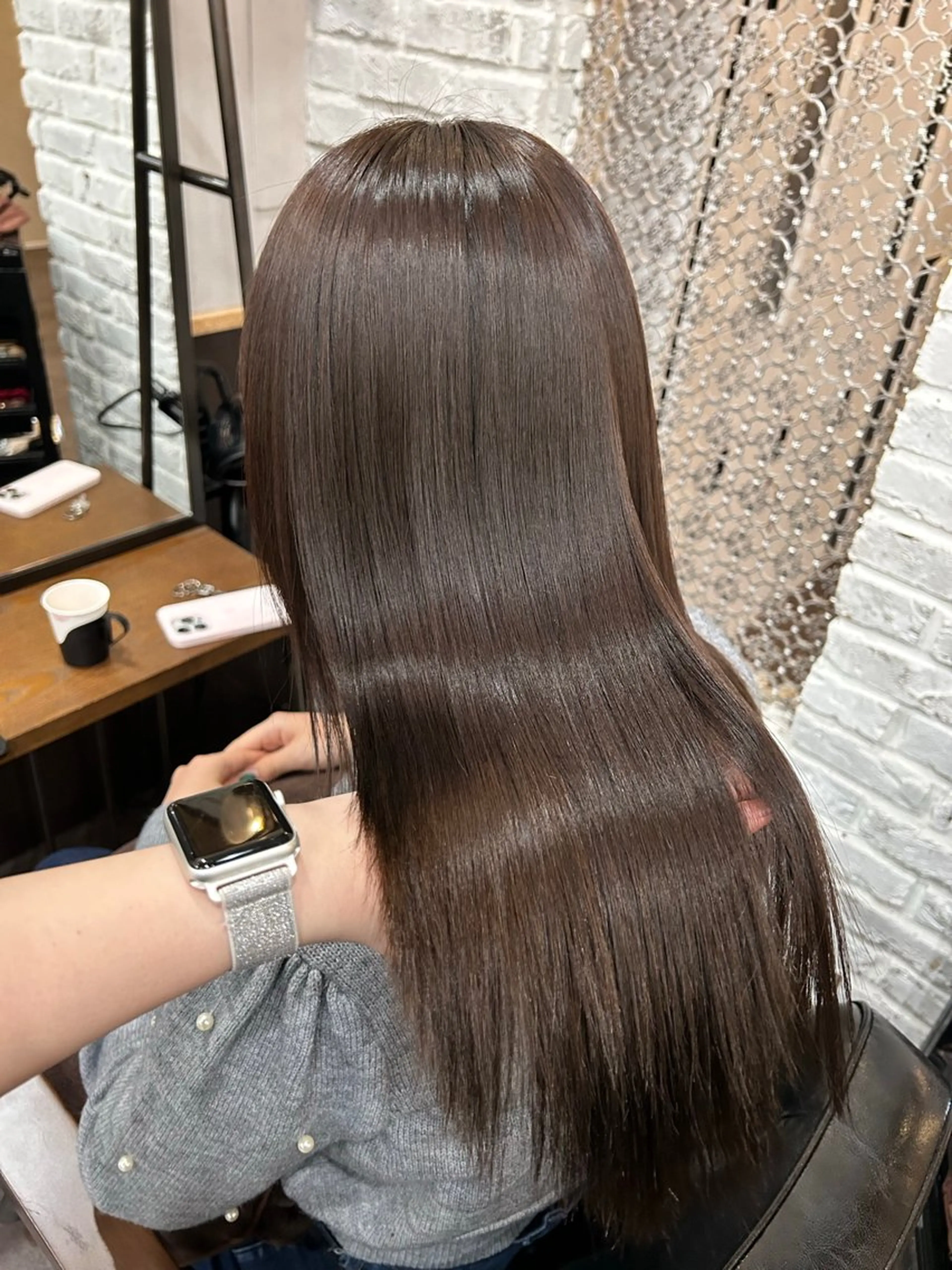 期間限定価格‼️✨ 〖🫧🎀透明感ワンカラー+髪質改善トリートメント🎀🫧〗の写真