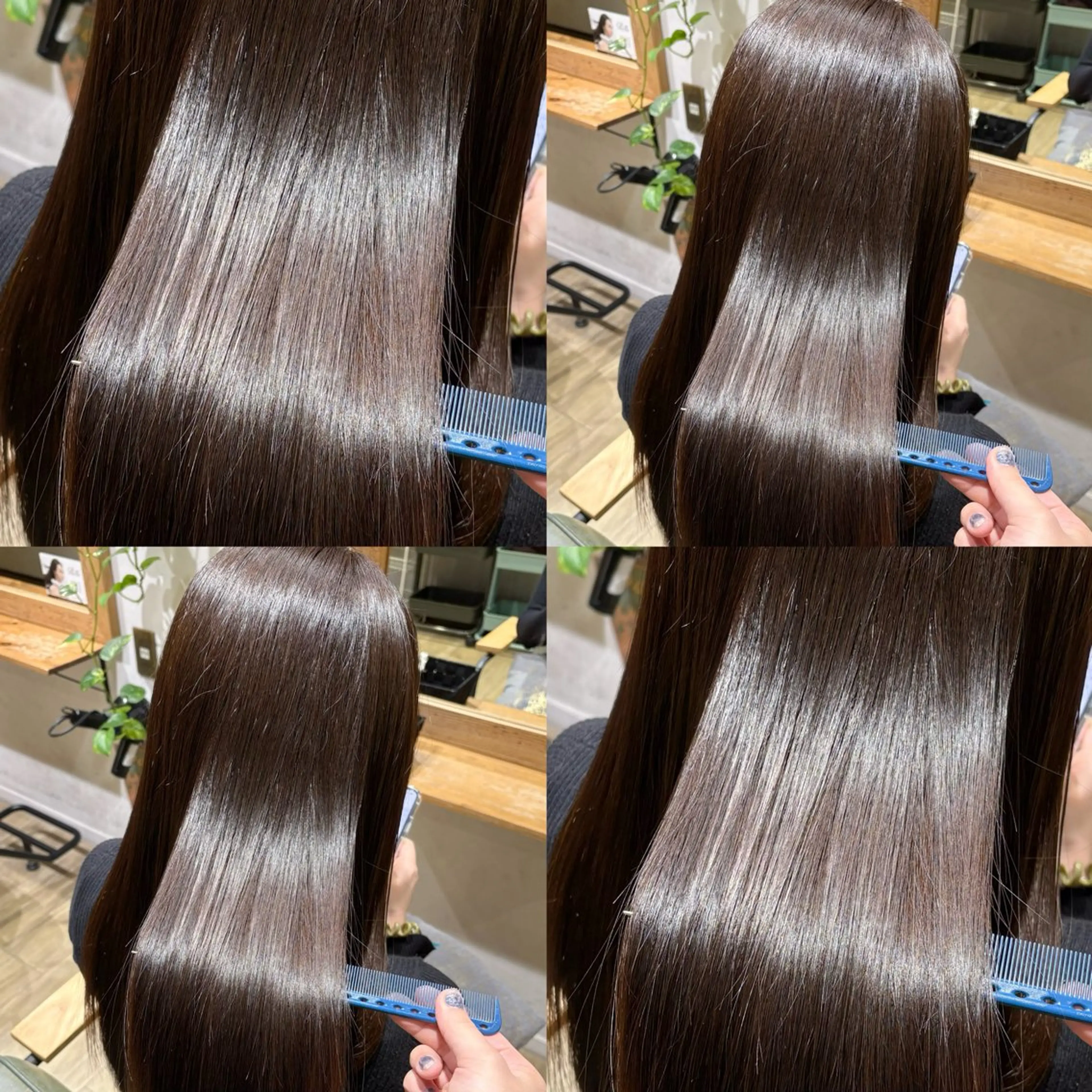 ロング 💙mai🫧 縮毛矯正・ハイライトのヘアスタイル