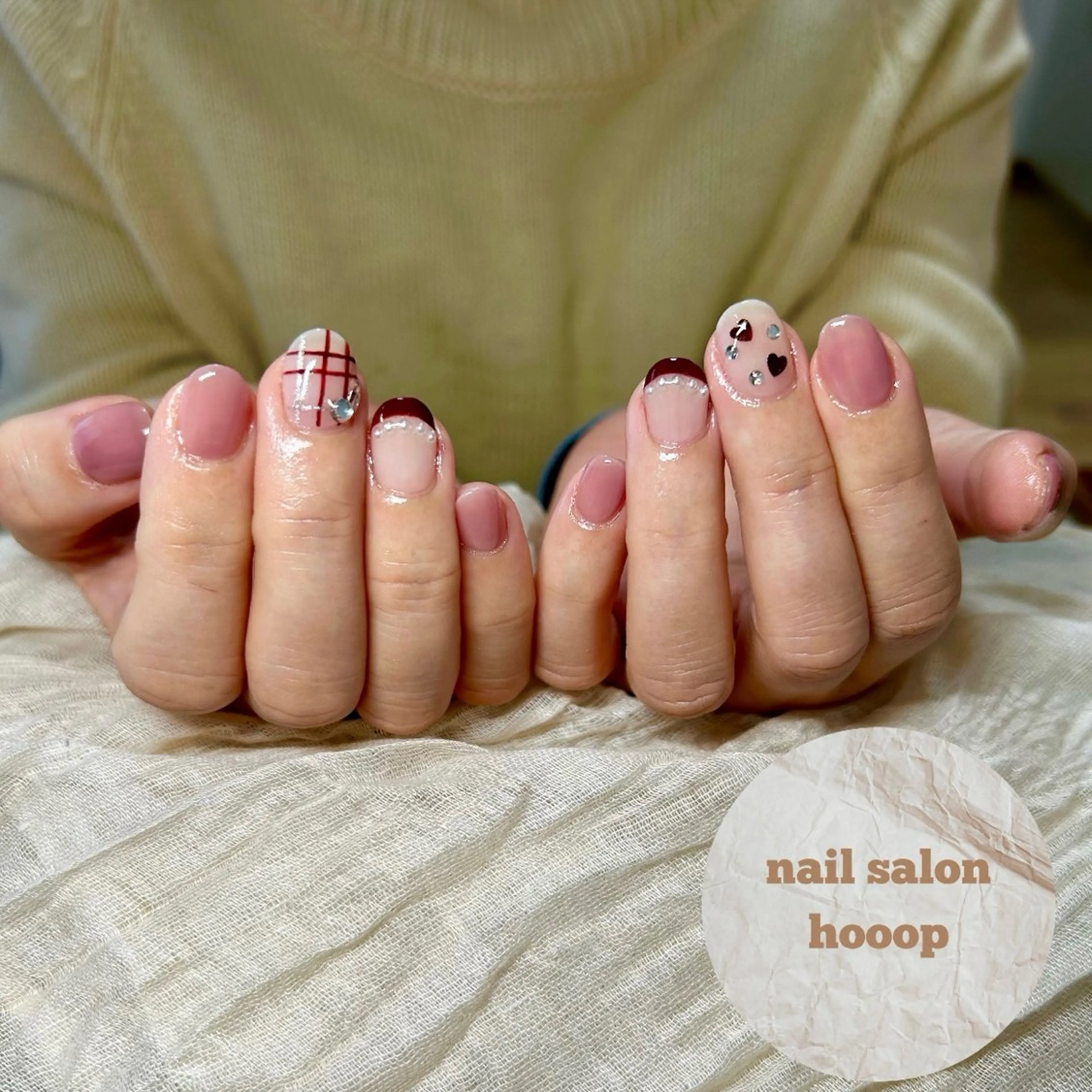 ネイル バレンタイン hooop yuのネイルデザイン