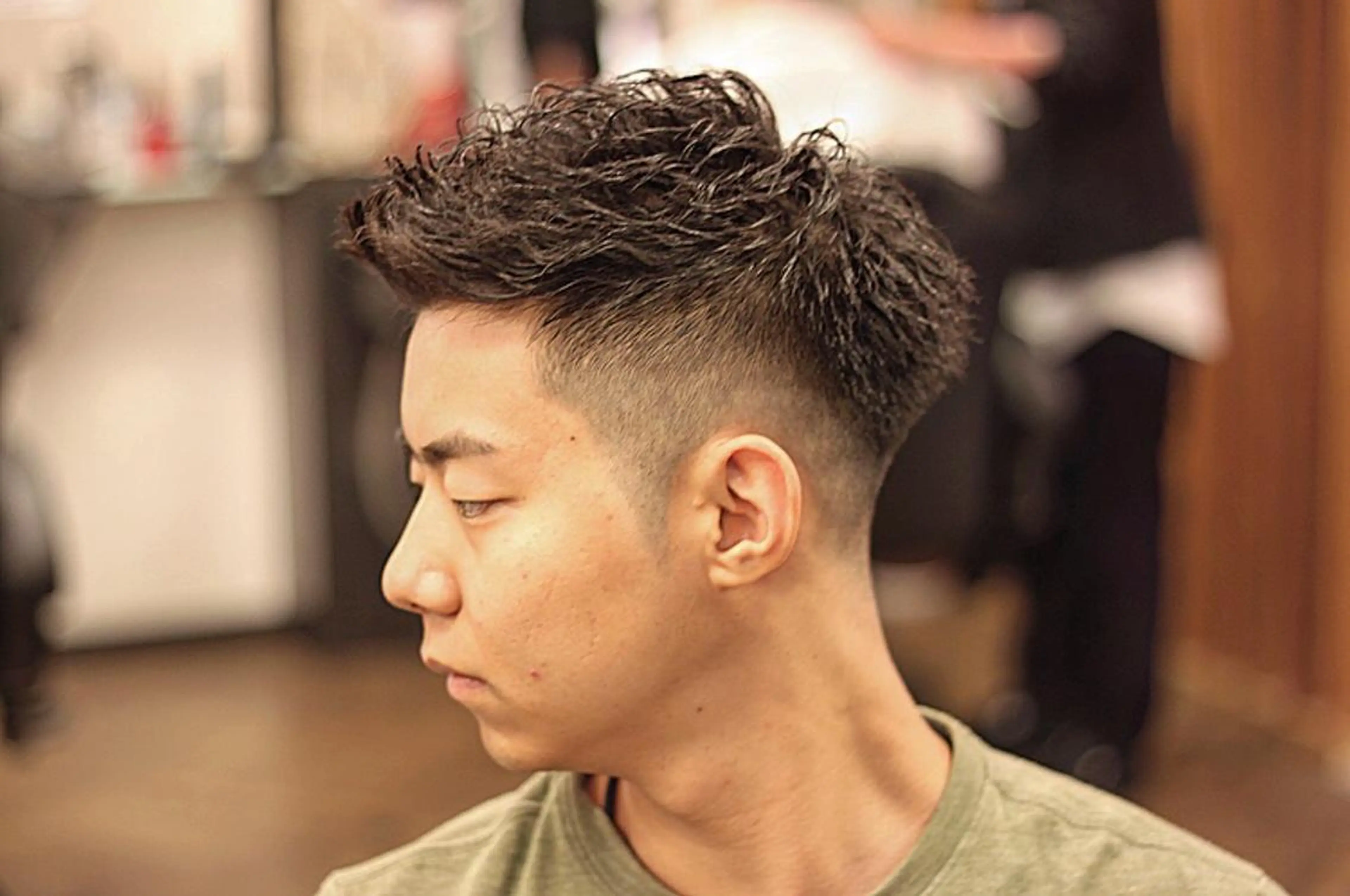 ショート パーマ メンズ モヒカン パーマ 前田賢生 ご新規様はNGのヘアスタイル