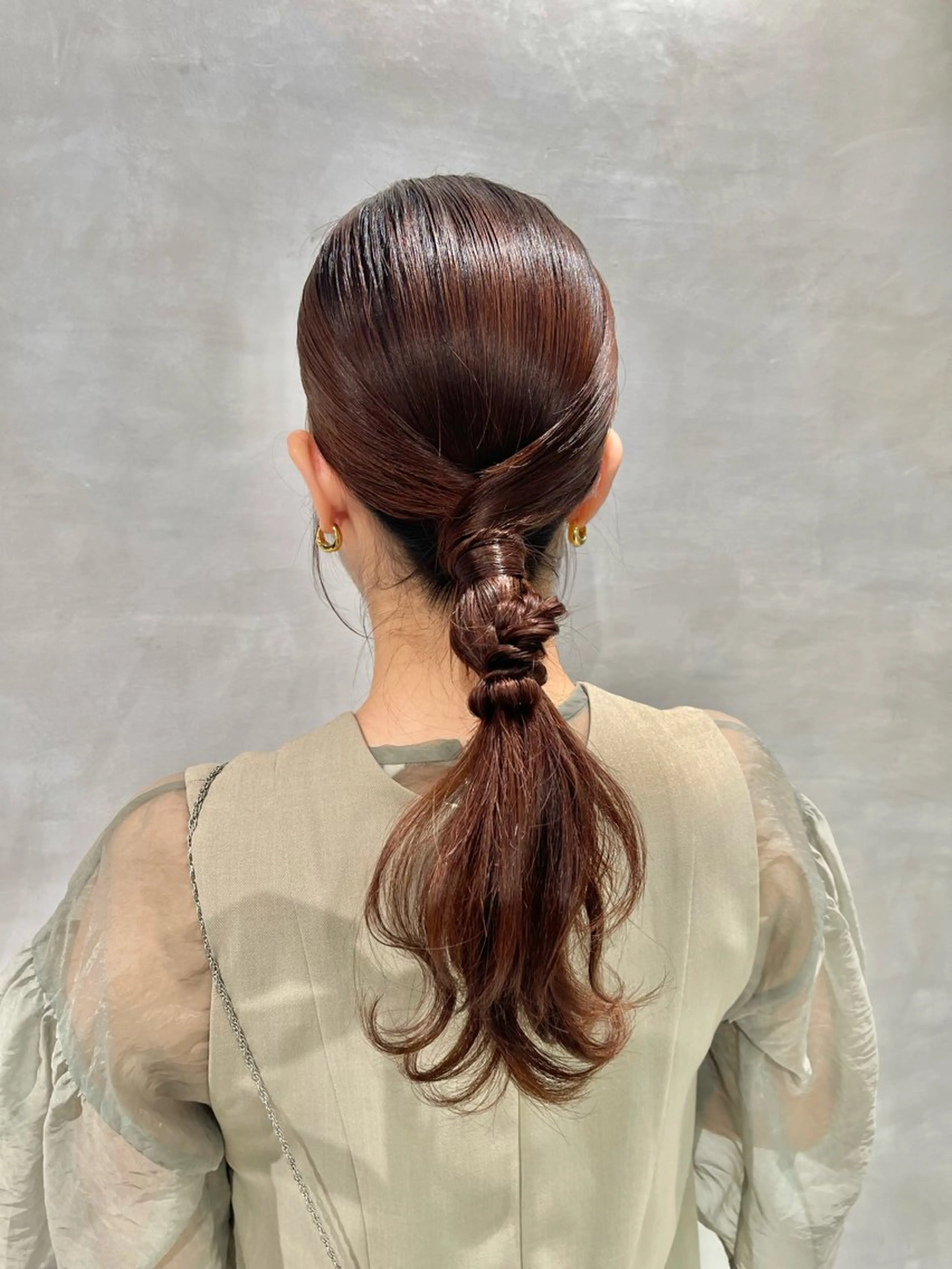 ヘアアレンジ ポニーテール 結婚式・ブライダル 卒業式のヘアスタイル ヘアセット charm《銀座》 ヘアセット/縮毛矯正のヘアスタイル