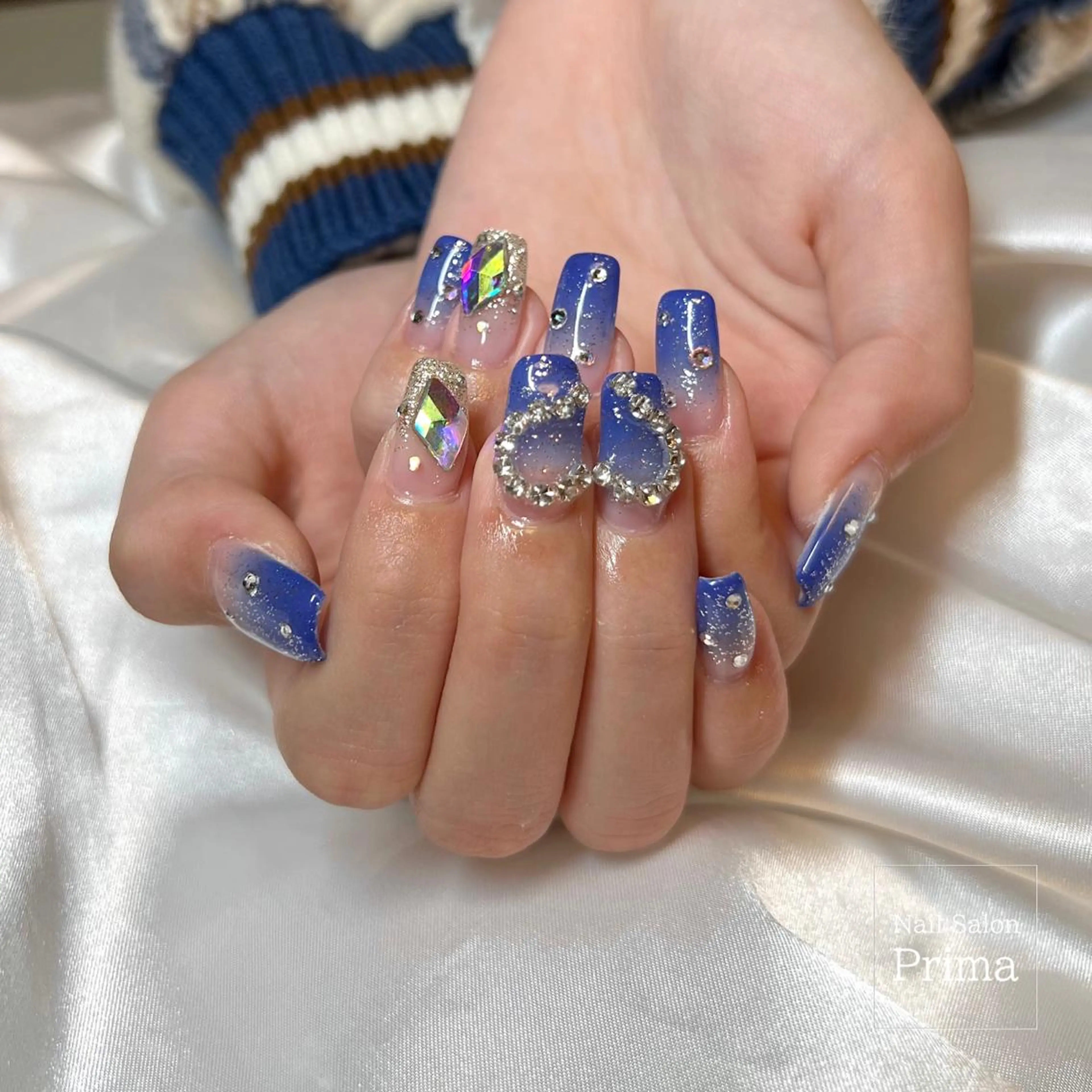 セミロング ネイル 長さ出し SalonPrima Nail & Eyeのマツエク・マツパデザイン