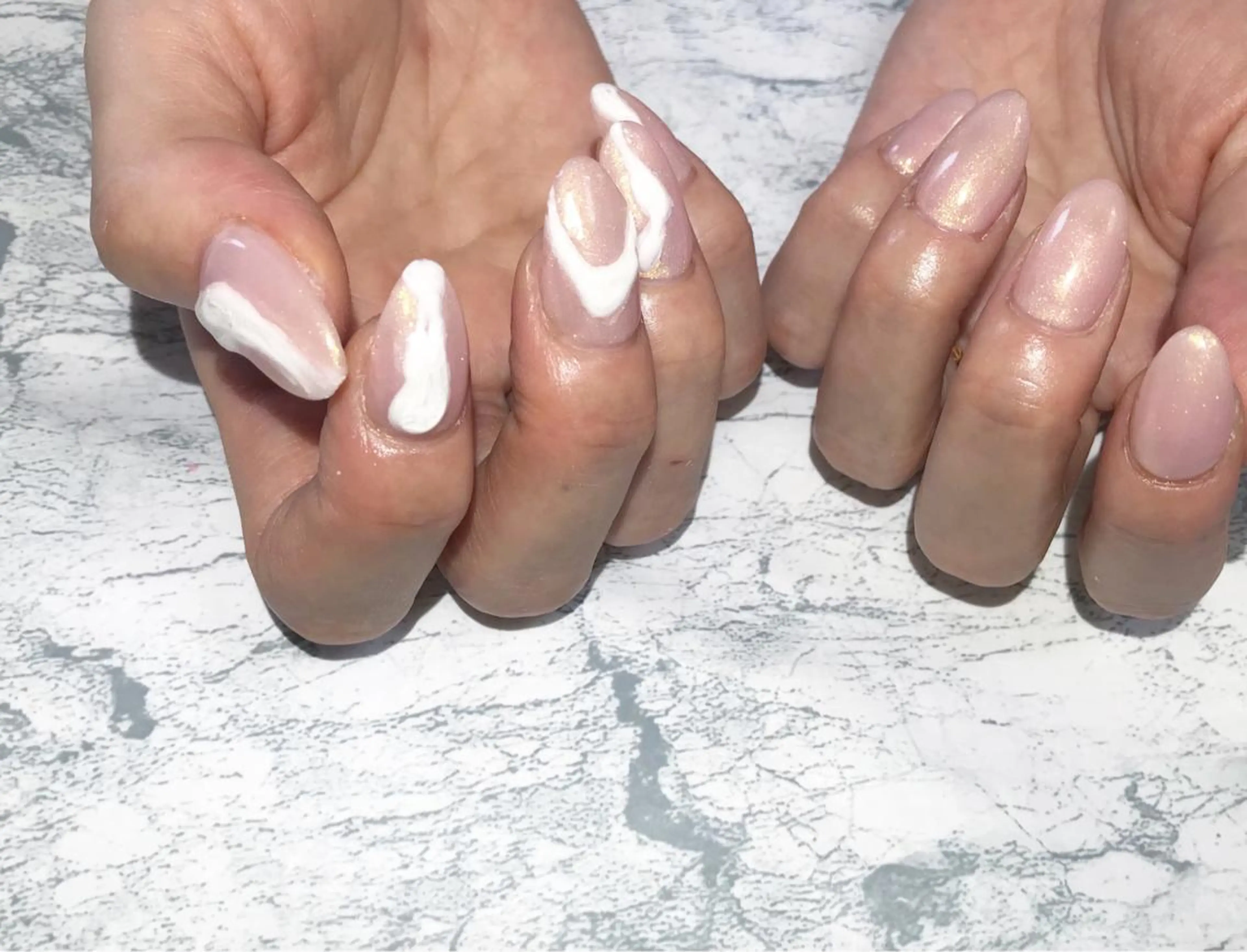 ネイル フットネイル ニュアンスネイル ピンク シンプルネイル 春ネイル ネイル フフラ所属・nail fufla ♡yamane♡のネイルデザイン