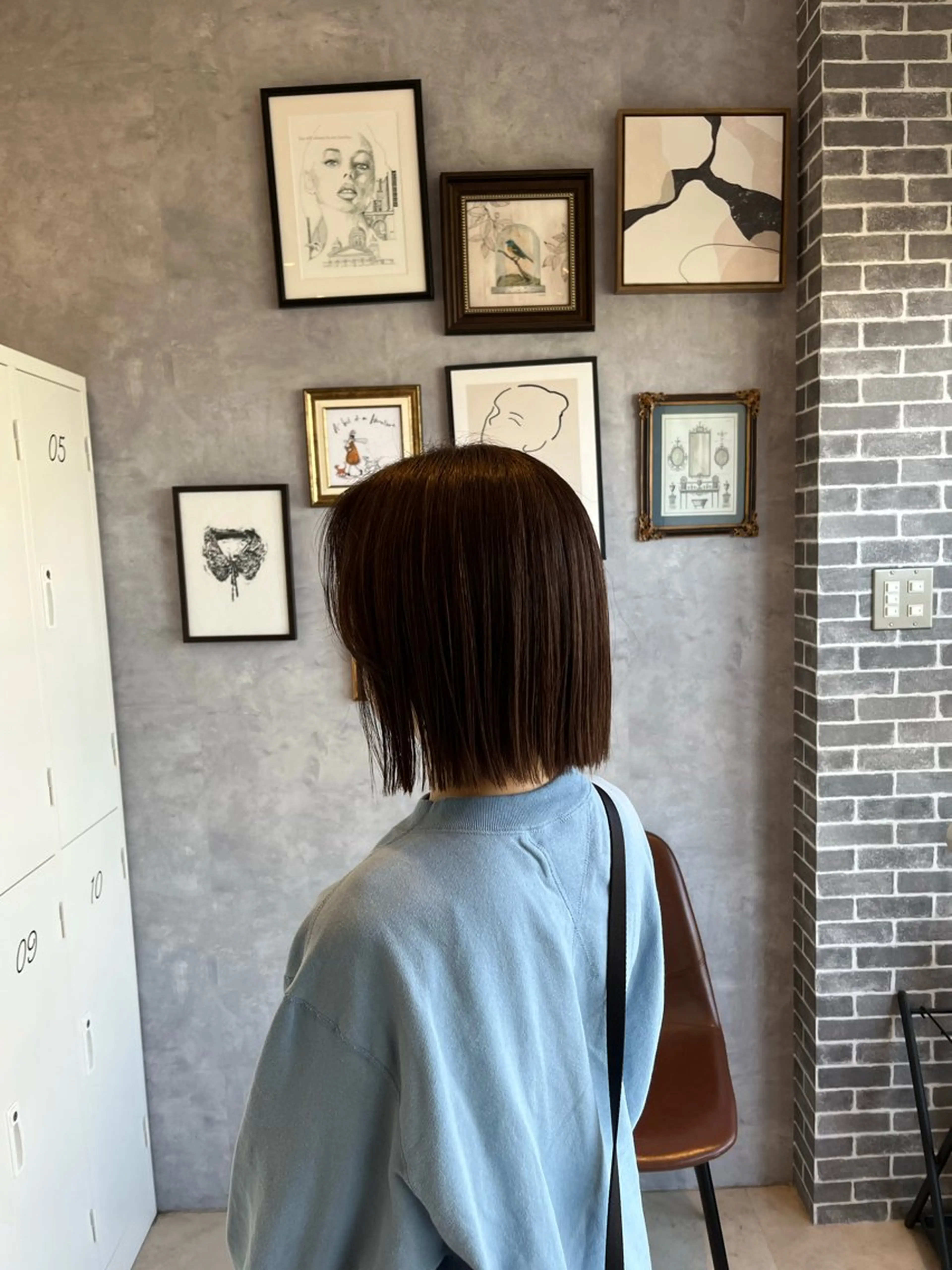 ショート カラー 切りっぱなしボブ ショートボブ ボブ ショートヘア 外ハネヘア ヘアカラー トリートメント nagi所属・横田直也/韓国風 レイヤーカット/千種のヘアスタイル