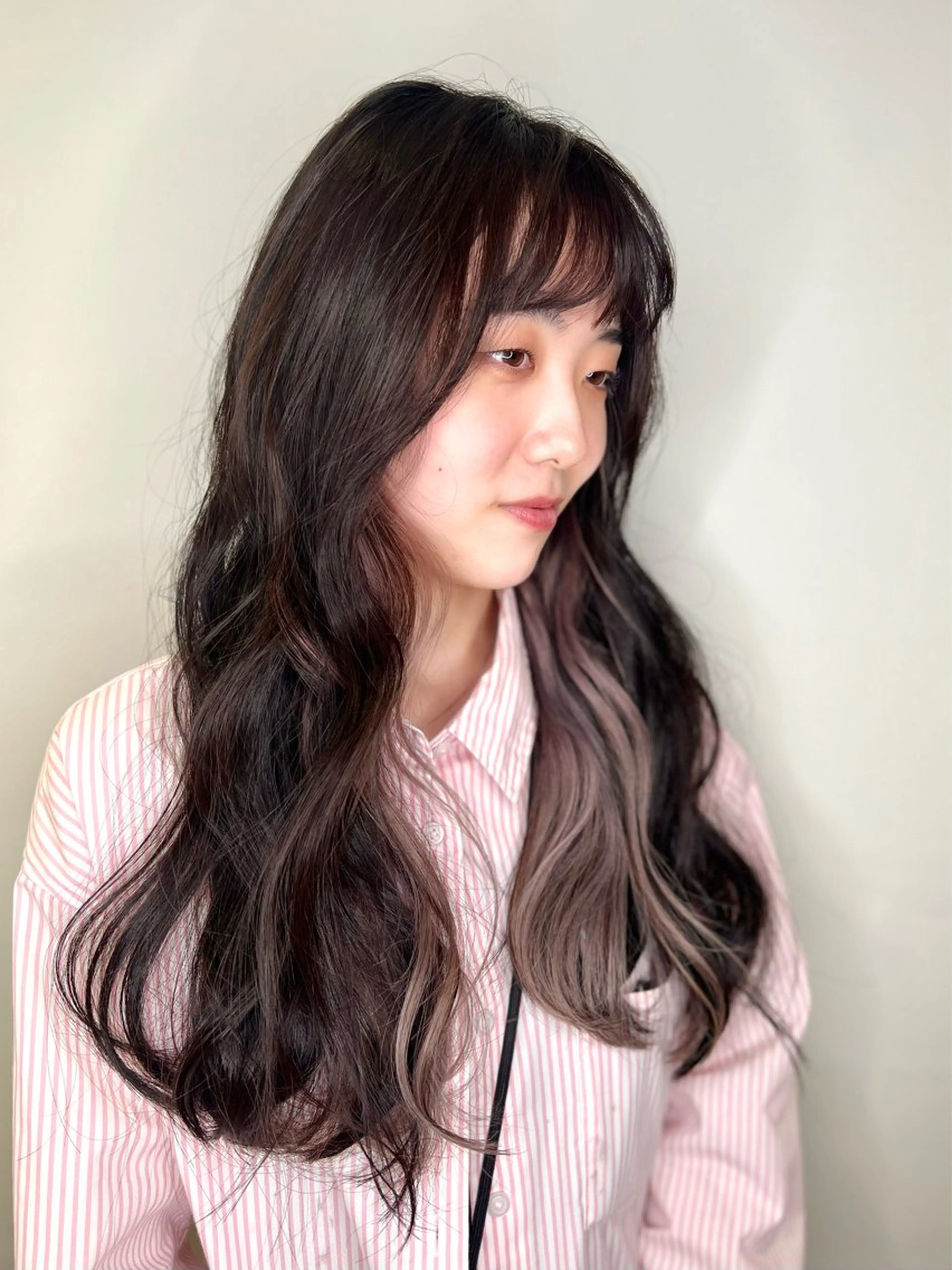 ロング カラー パーマ 似合わせスタイル🫧 木村夏暢のヘアスタイル