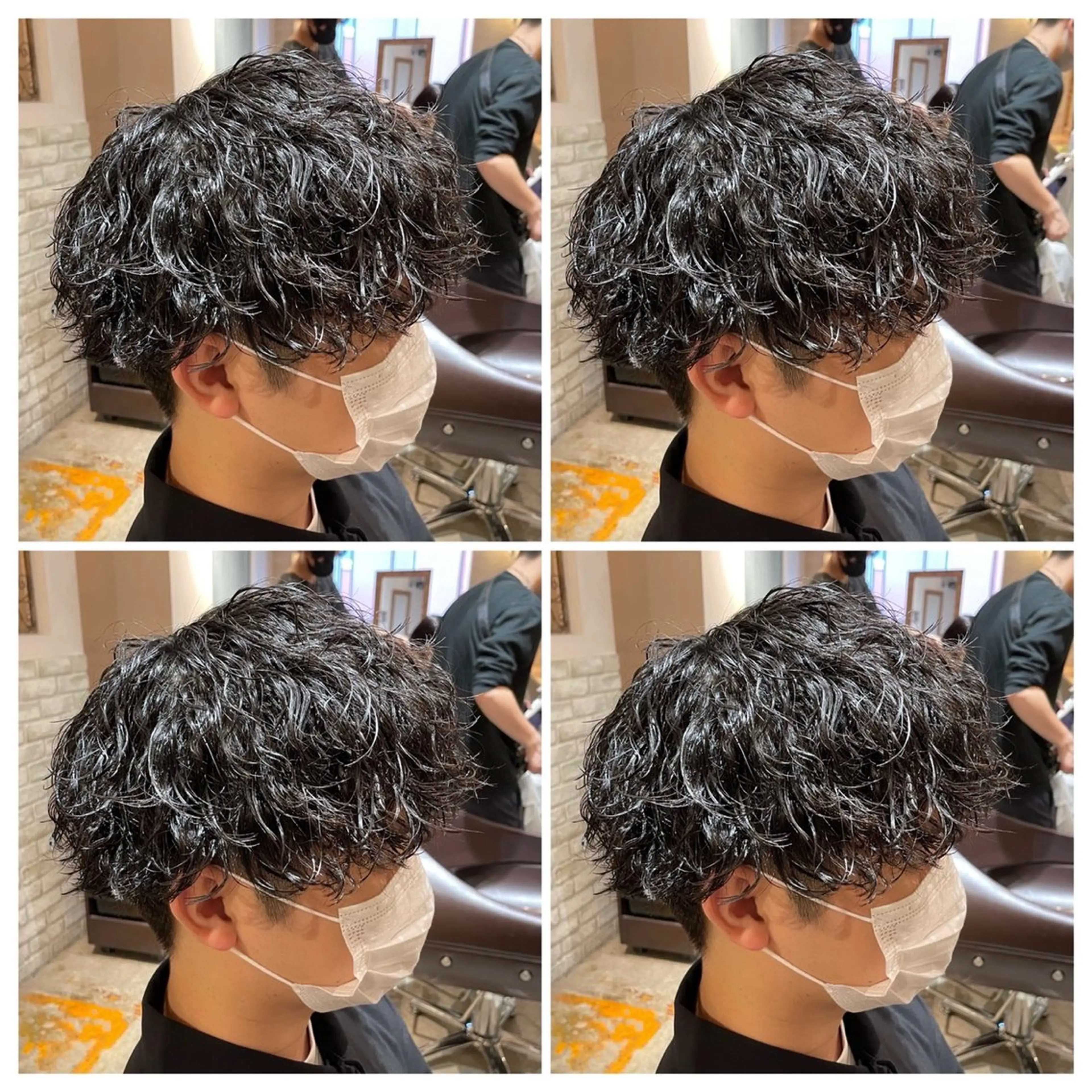 パーマ メンズ カット パーマ トリートメント ヘアセット 👑メンズパーマの 天才店長望月👑のヘアスタイル