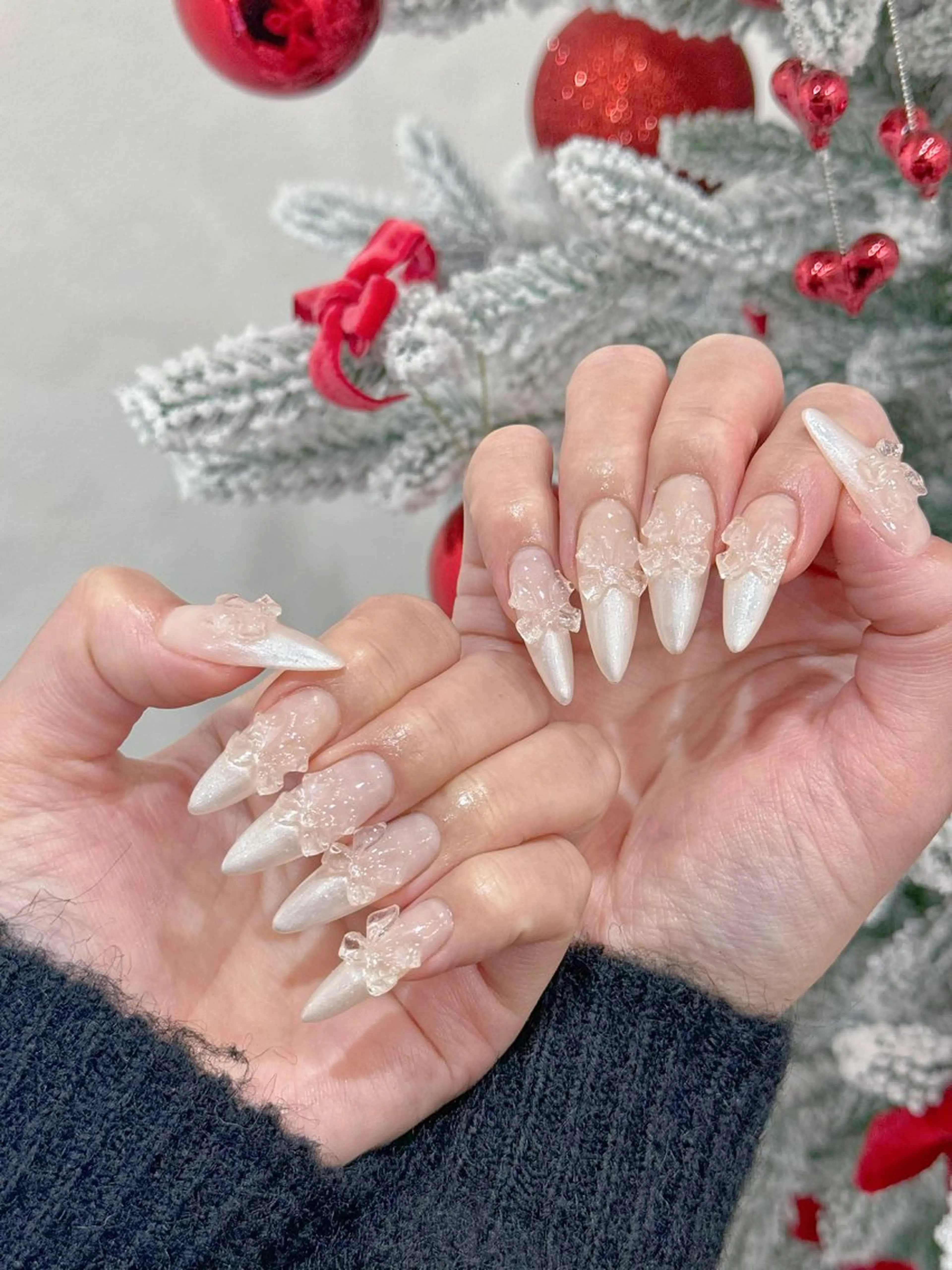 ネイル アートネイル オーロラネイル ブルー チークネイル フットネイル Nails168 ネイルズイロハのネイルデザイン