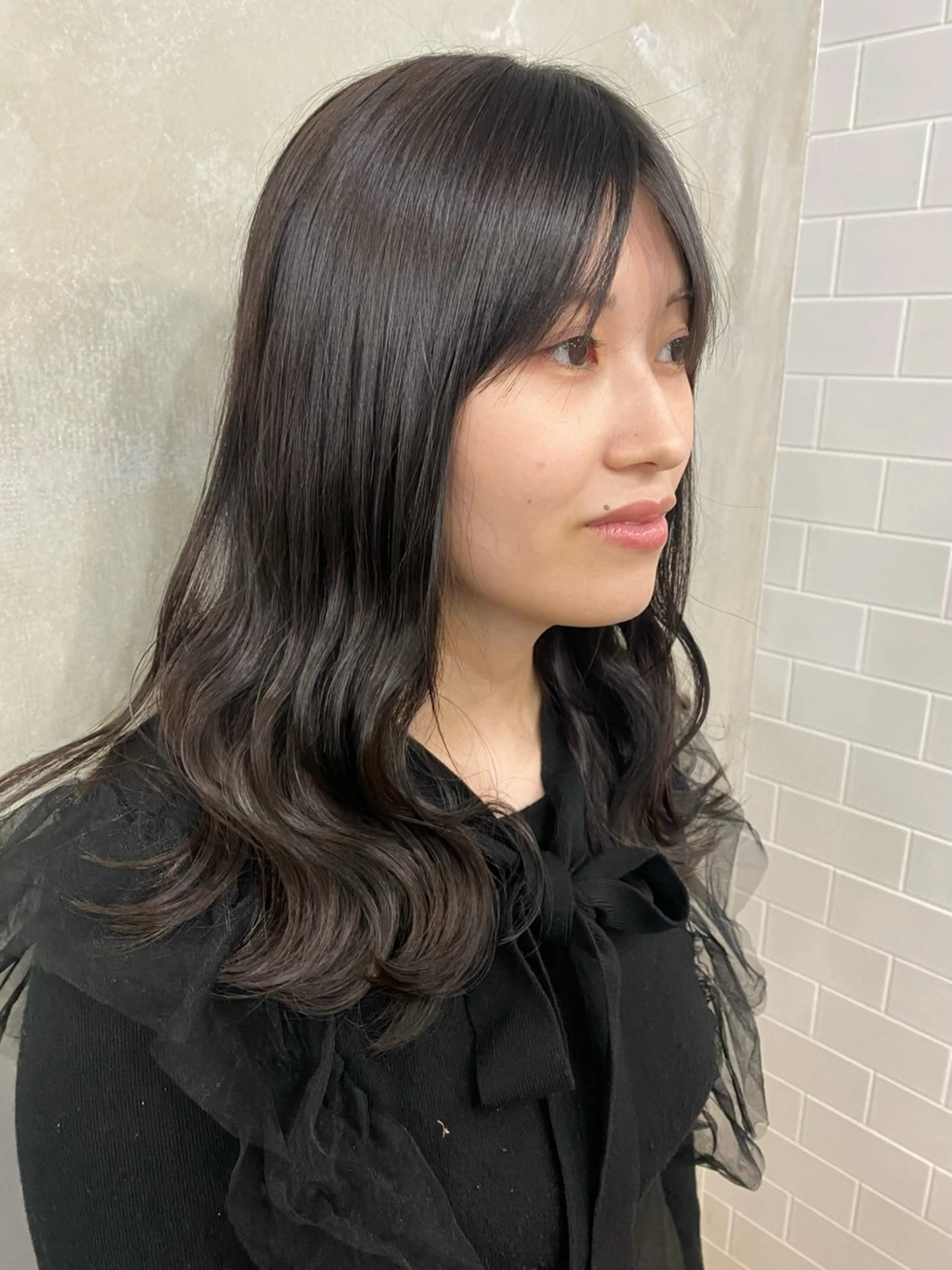 ロング ロアヘアーコーディネート所属・ナチュラルヘア /透明感/長井遥陽のヘアスタイル