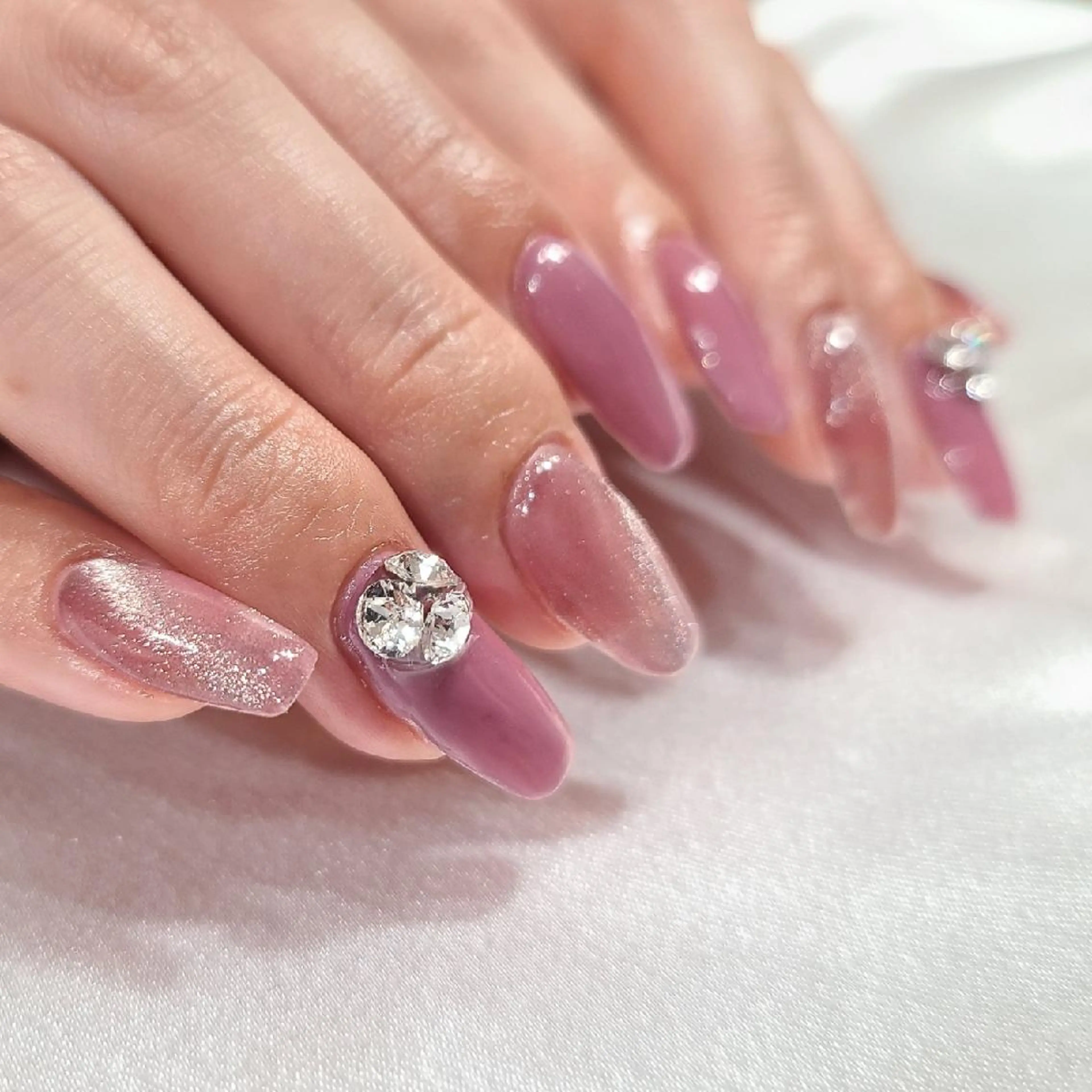 ネイル マグネットネイル ストーンネイル ハンドネイル NOGUCHI  KANAのネイルデザイン