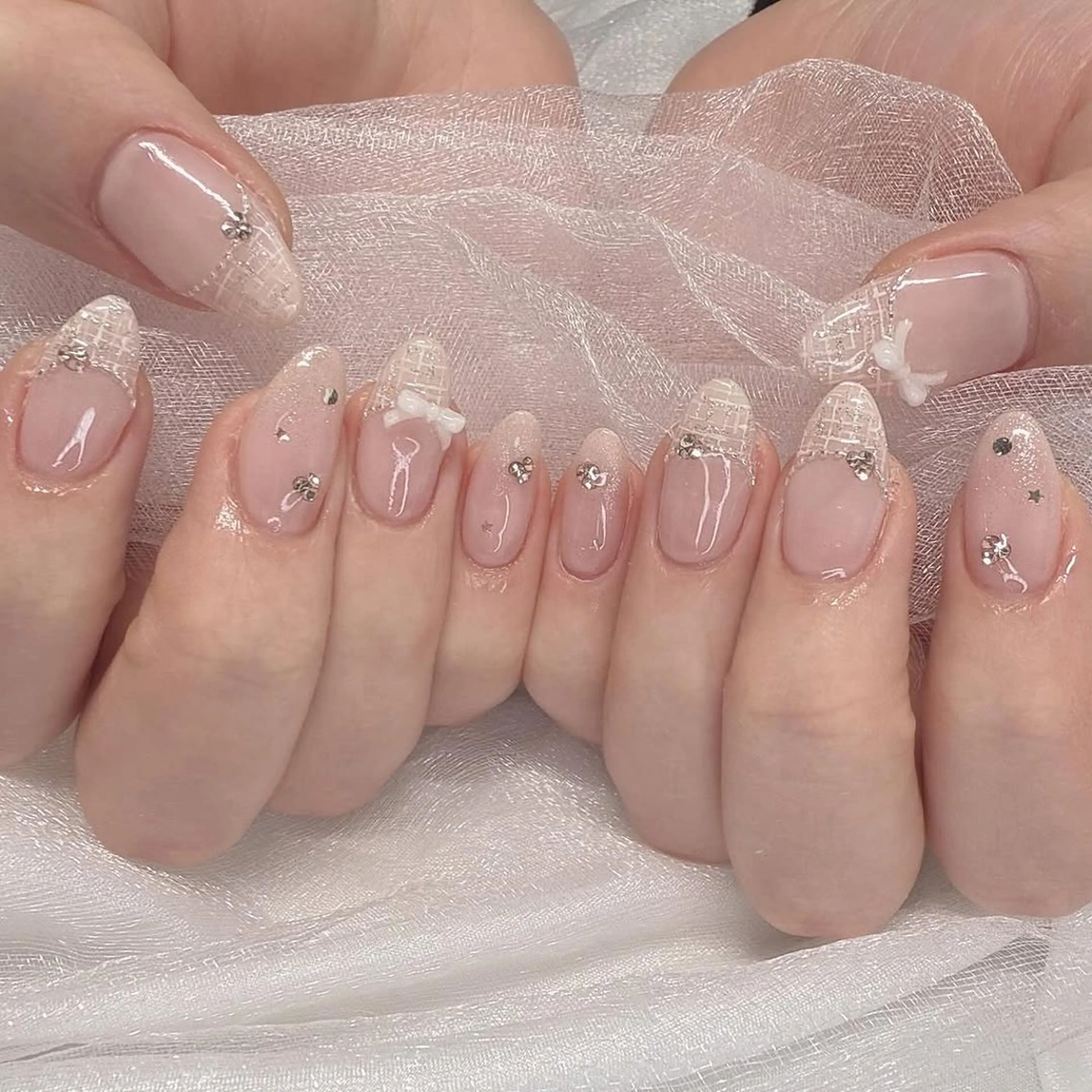 ネイル アートネイル 長さ出し ジェルネイル マグネットネイル ニュアンスネイル ハンドネイル KIM キムのネイルデザイン