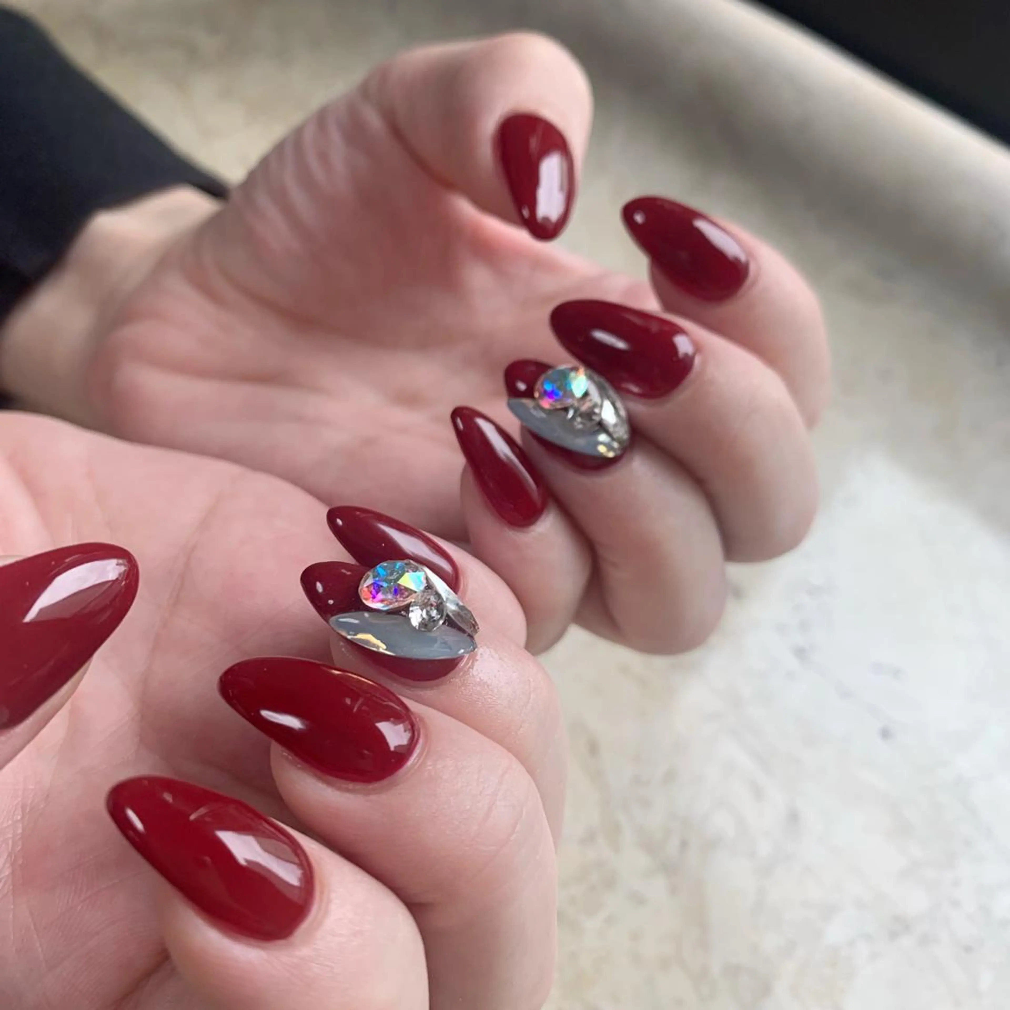 ネイル ジェルネイル 韓国ネイル ワンカラーネイル パラジェル 春ネイル ハンドネイル フットネイル nail salon mieux(ミュー)のネイルデザイン