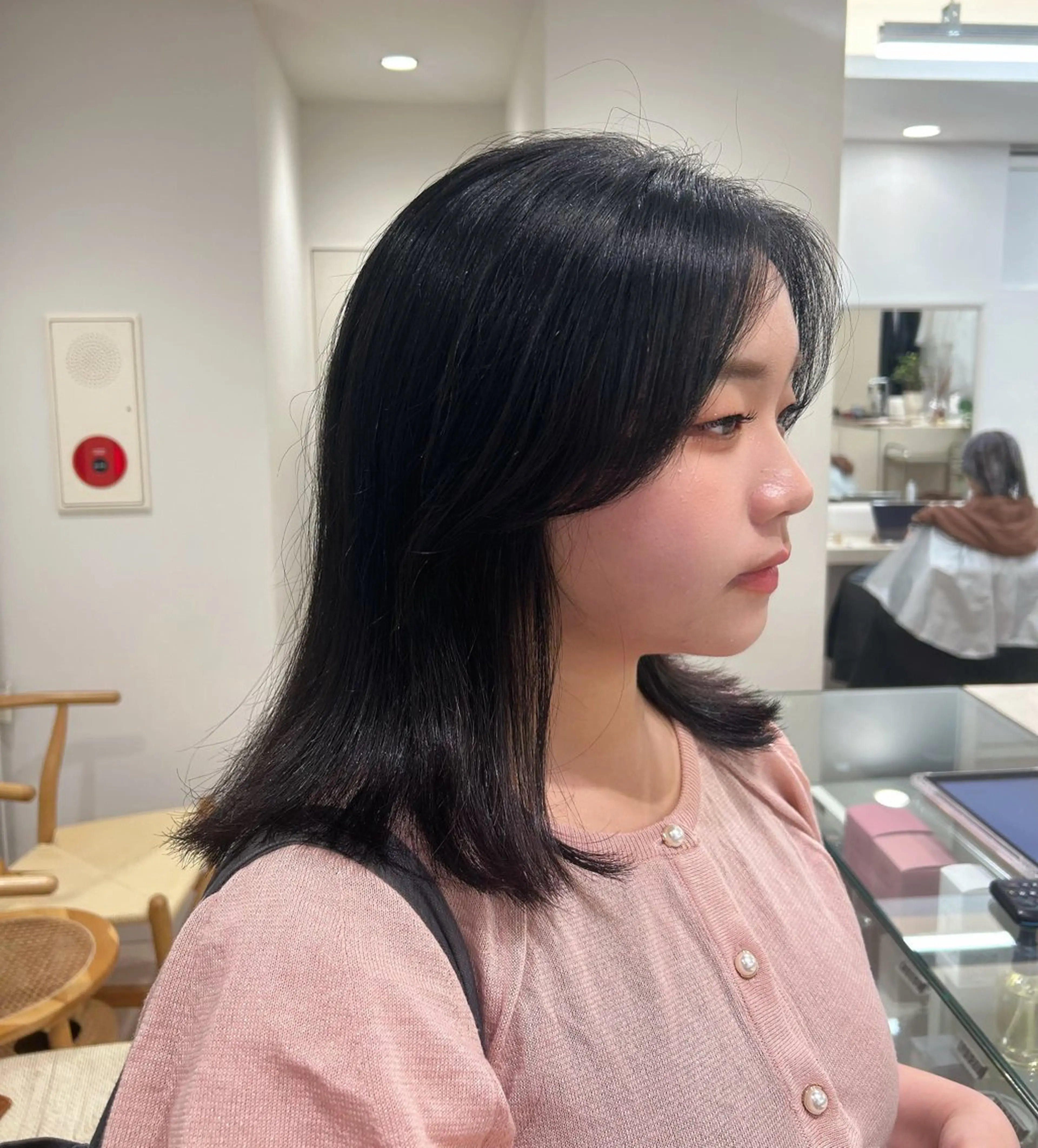 ミディアム 顔周りカット 韓国風ヘア 透明感/ダブルカラー /kazui🐈のヘアスタイル