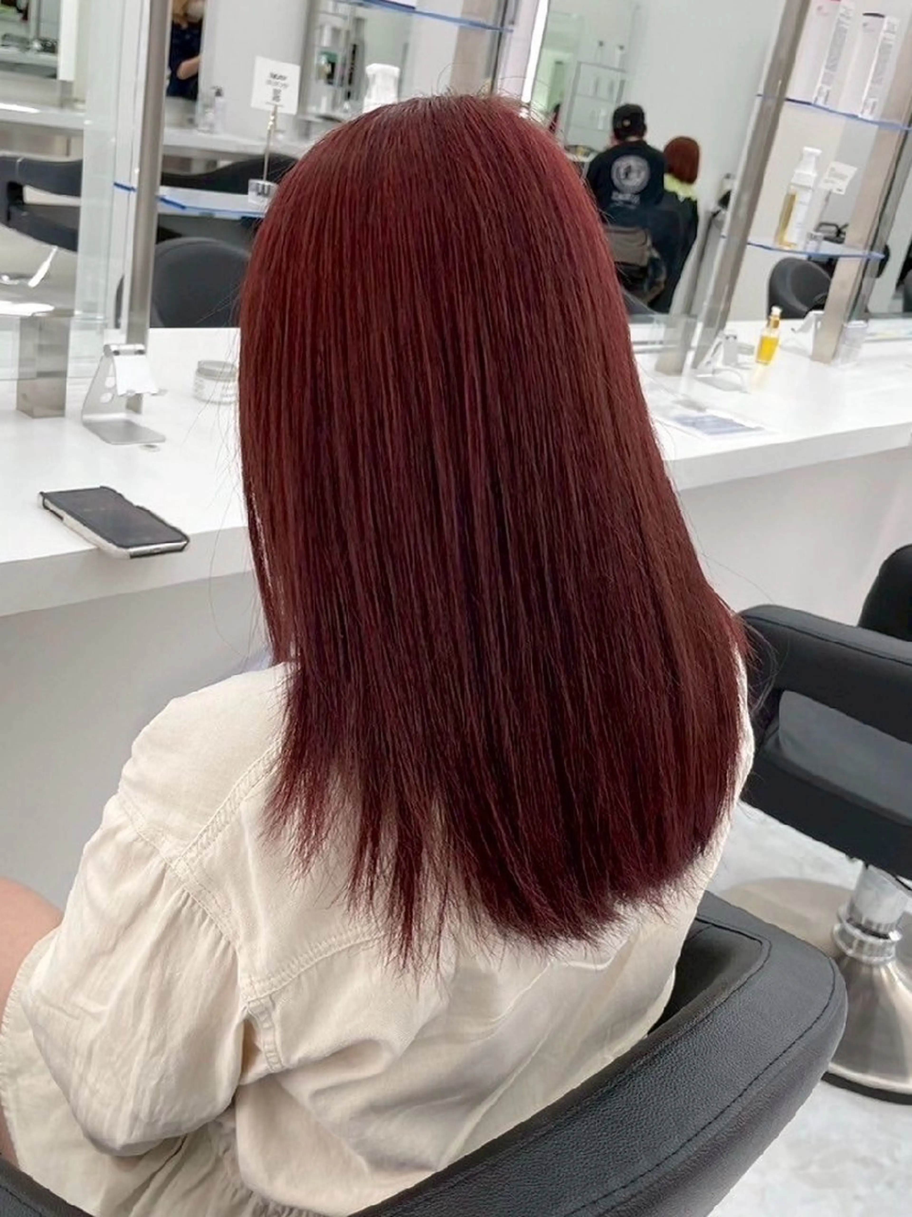 カラー ブリーチ ケアブリーチ ブリーチなしカラー 髪質改善 🍒renka🍒 ボブ/ショート/暖色のヘアスタイル