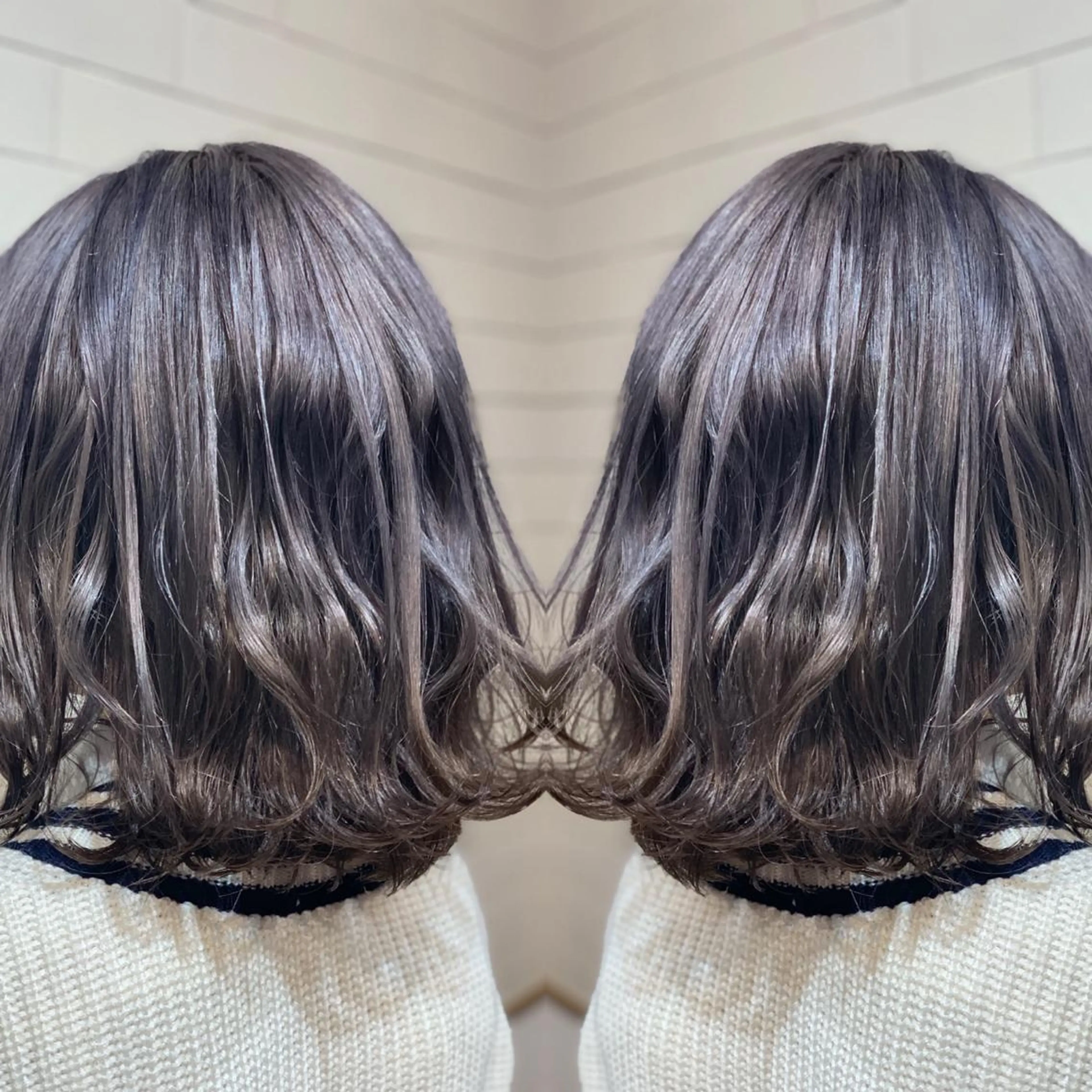 ショート カラー ヘアアレンジ 髪質改善×ハイトーン 中田啄也のヘアスタイル