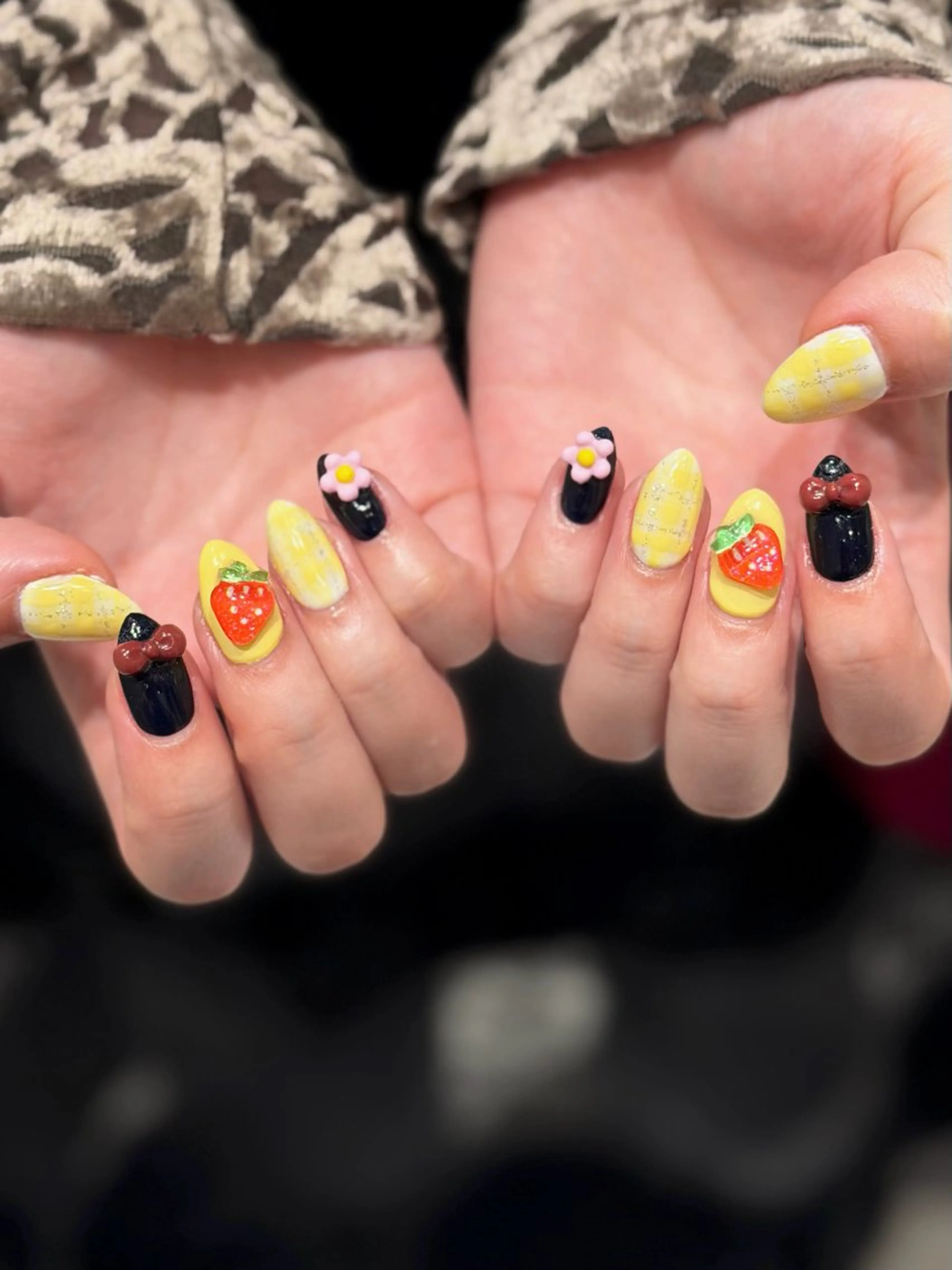 ネイル アートネイル 春ネイル nailsalon moe.所属・yume 大人ガーリーネイルのネイルデザイン