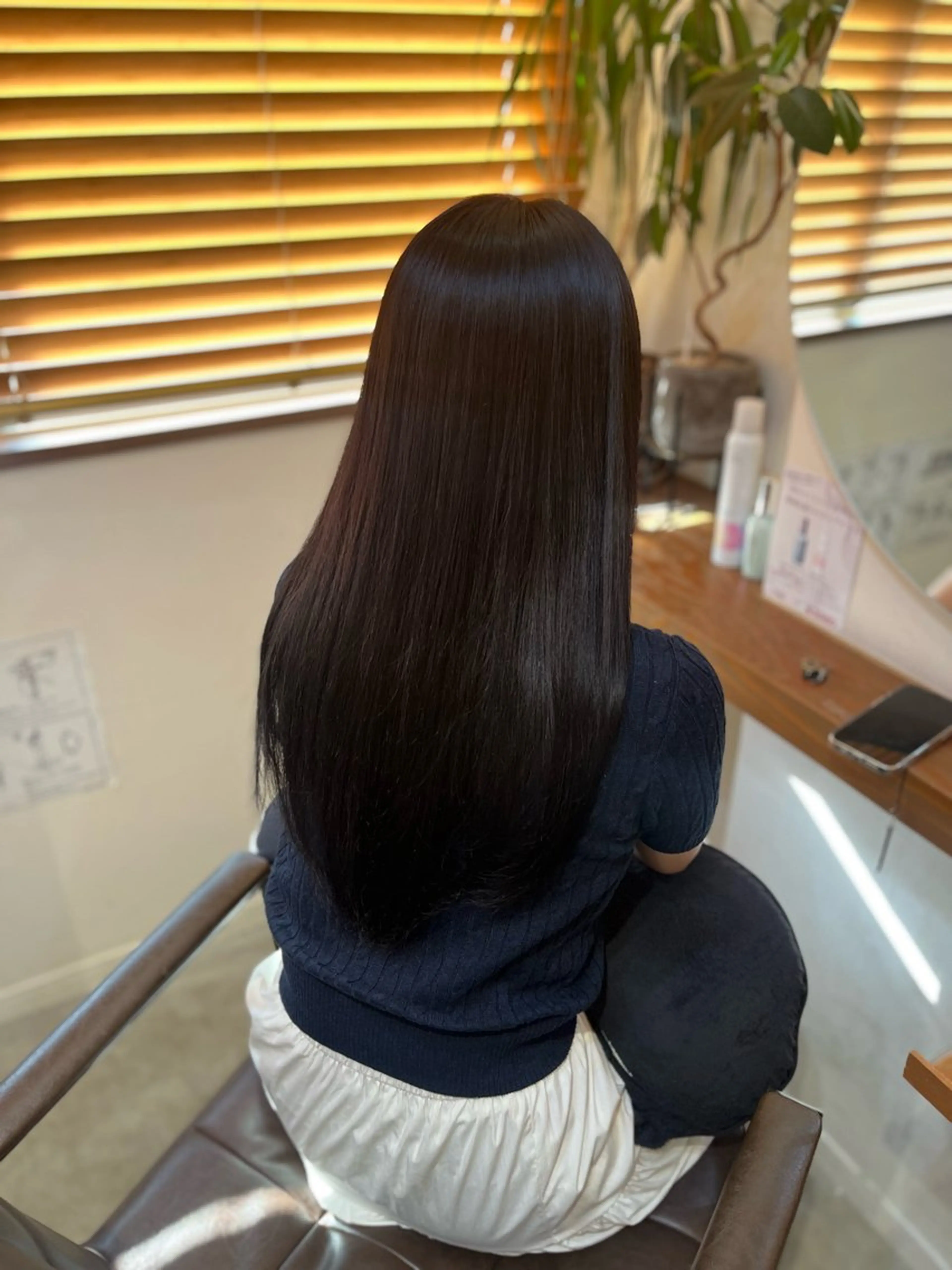 ロング カット 縮毛矯正 トリートメント 塩川ももこ/ 縮毛矯正/ヘアセットのヘアスタイル