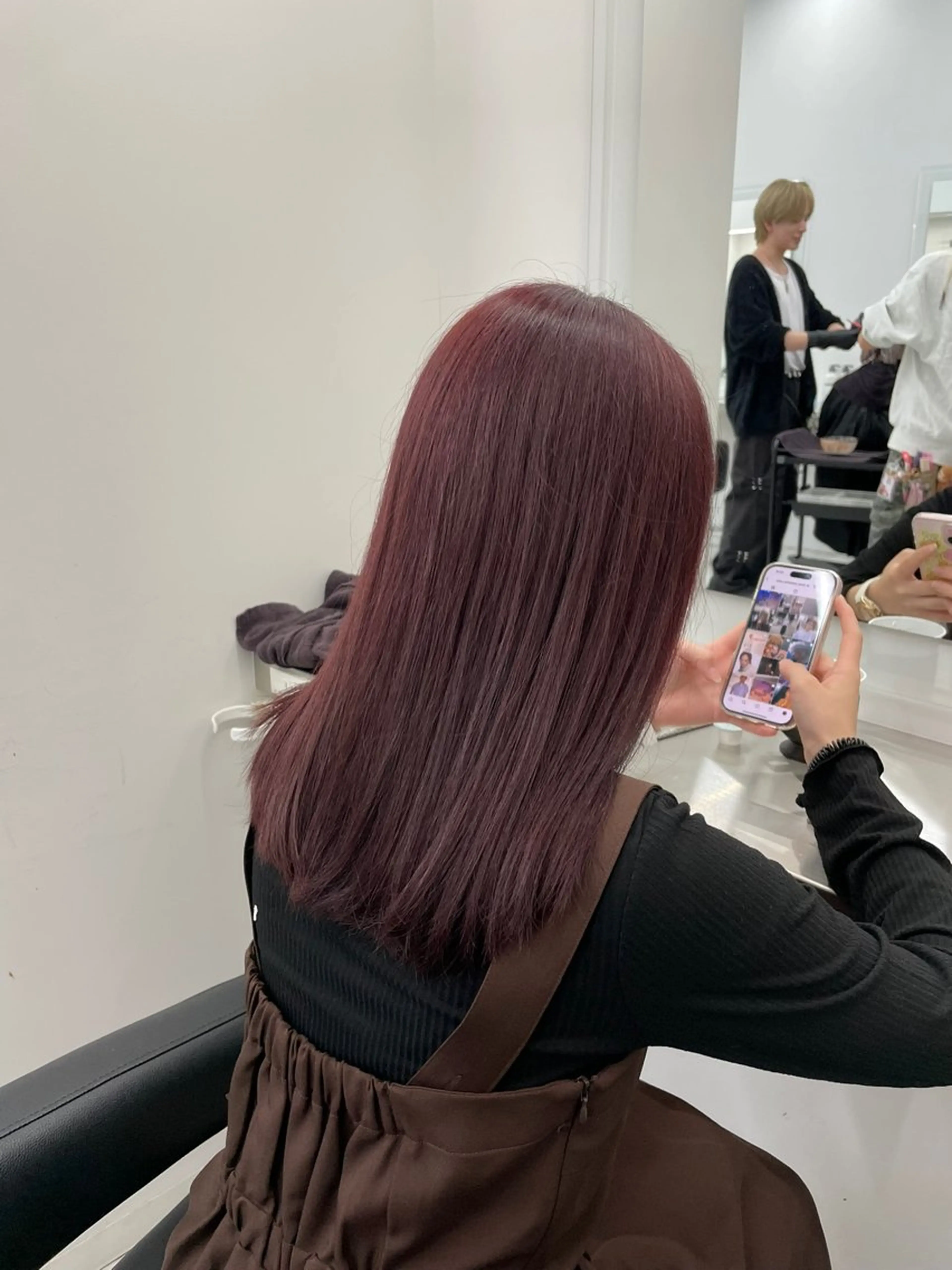 ロング カラー 中韓レイヤー/ ブラウン🤎はやとのヘアスタイル