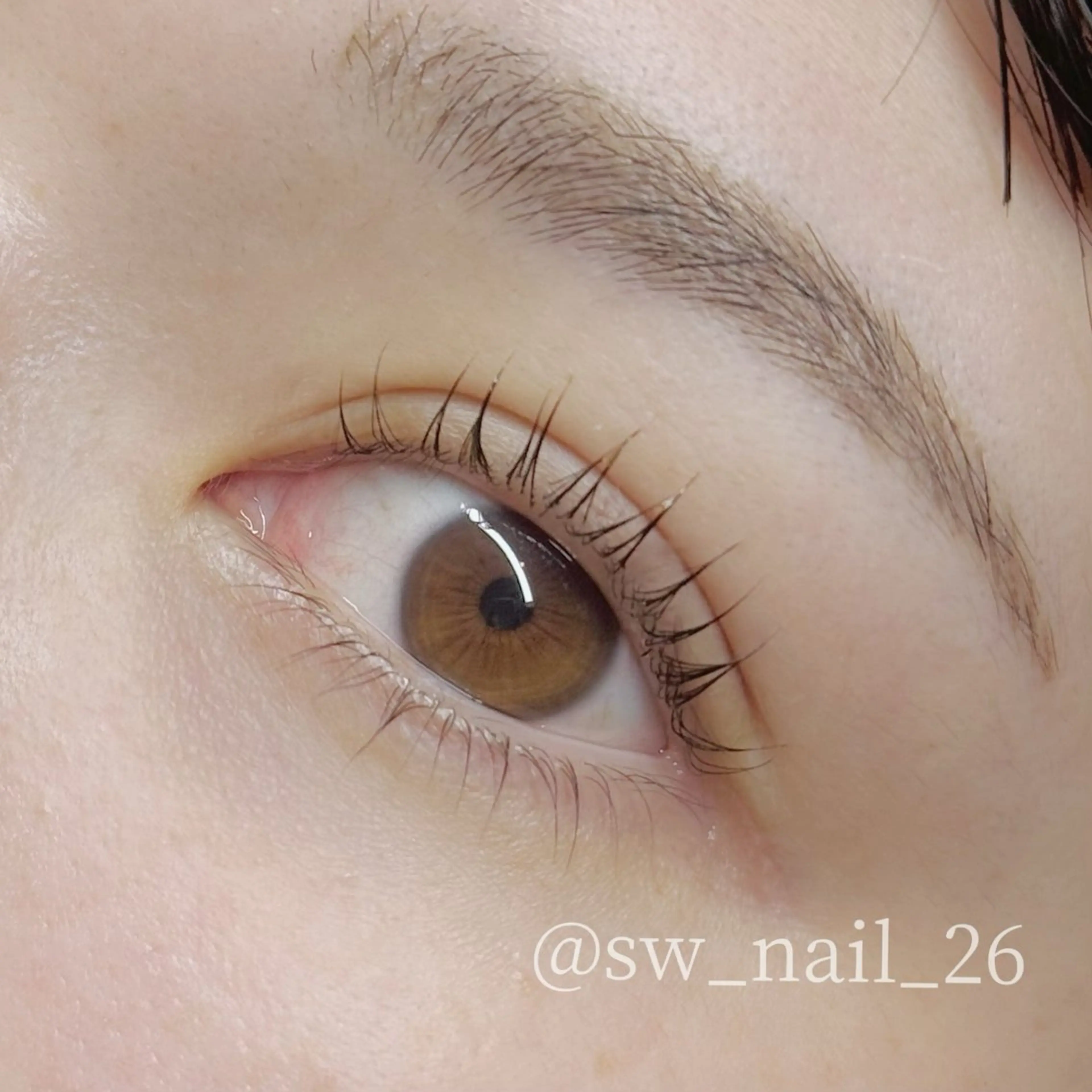 マツエク・マツパ 下まつげエクステ 一重×まつ毛パーマ L'aube 2nd所属・山本 沙和のネイルデザイン