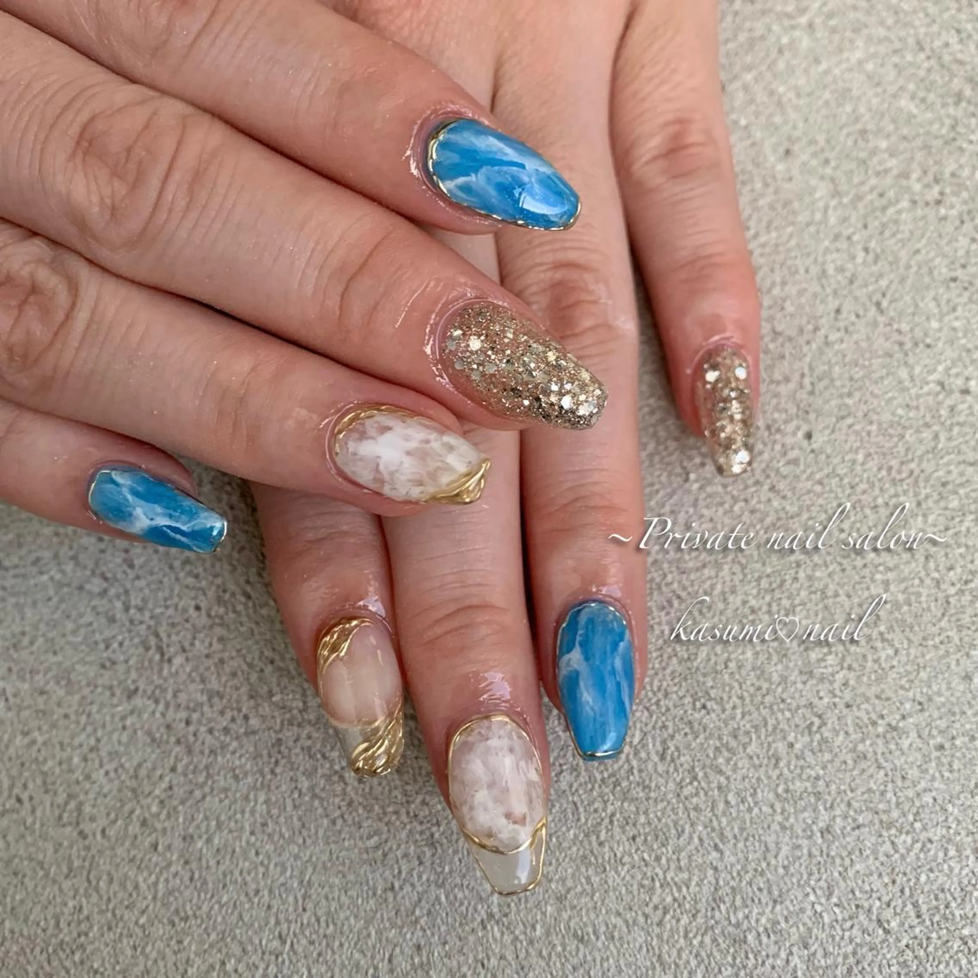 ネイル ラメ(グリッター) マグネットネイル ミラーネイル ニュアンスネイル 冬ネイル KASUMI♡ Nailのネイルデザイン