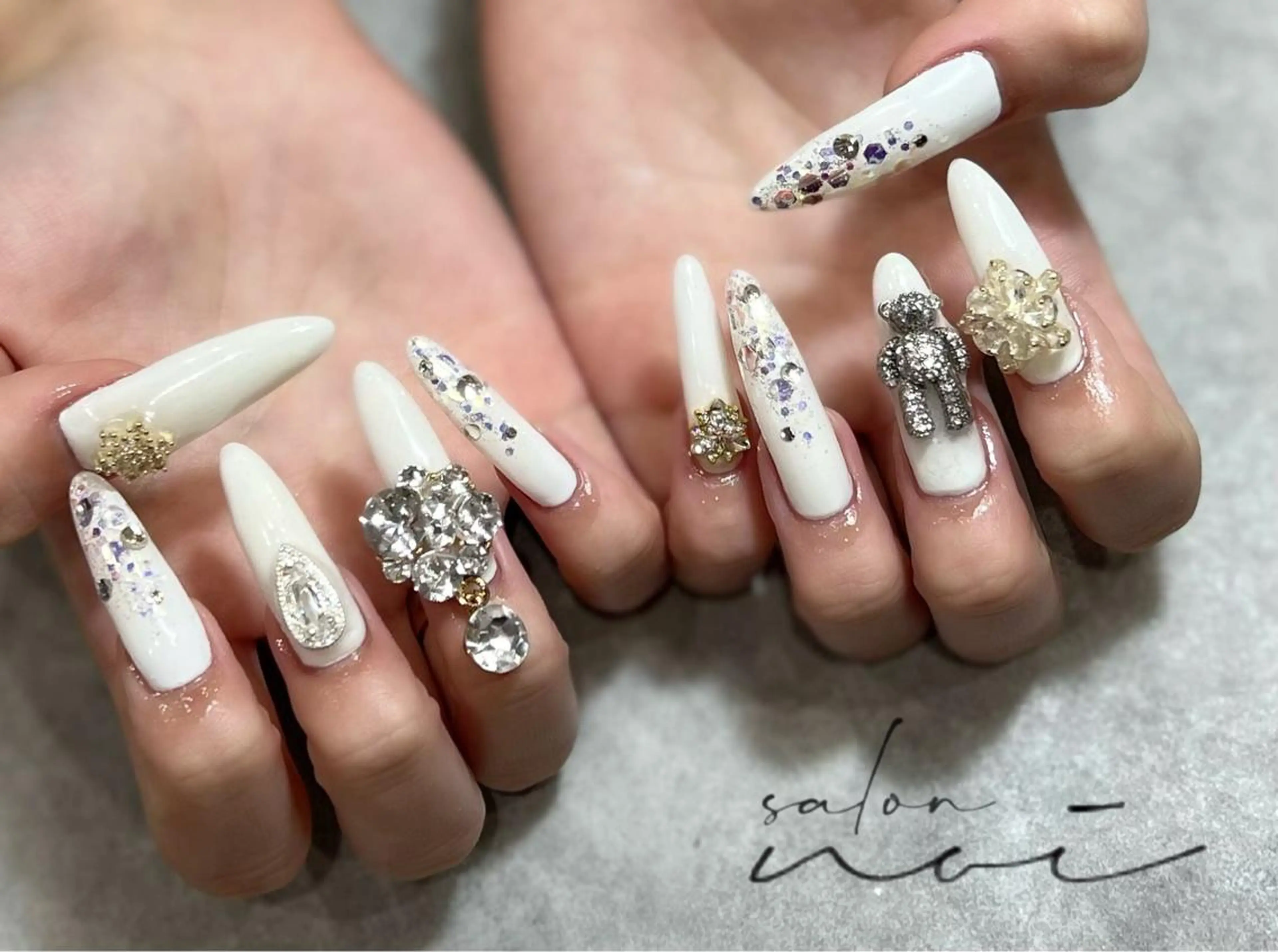 ネイル ロングネイル スカルプネイル ハンドネイル salon noi所属・salon noiのネイルデザイン