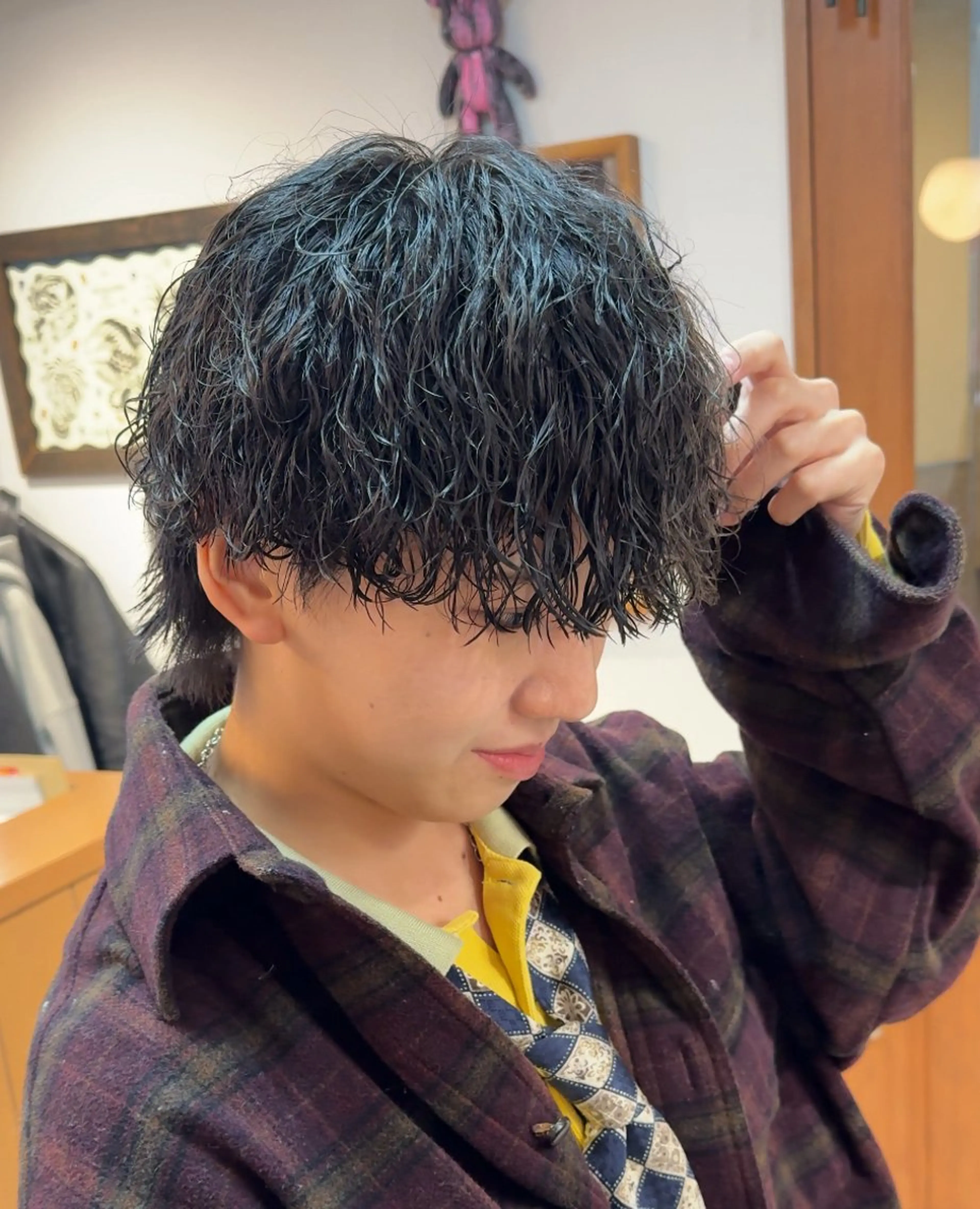 パーマ カット パーマ 岡本 太陽☀️のヘアスタイル