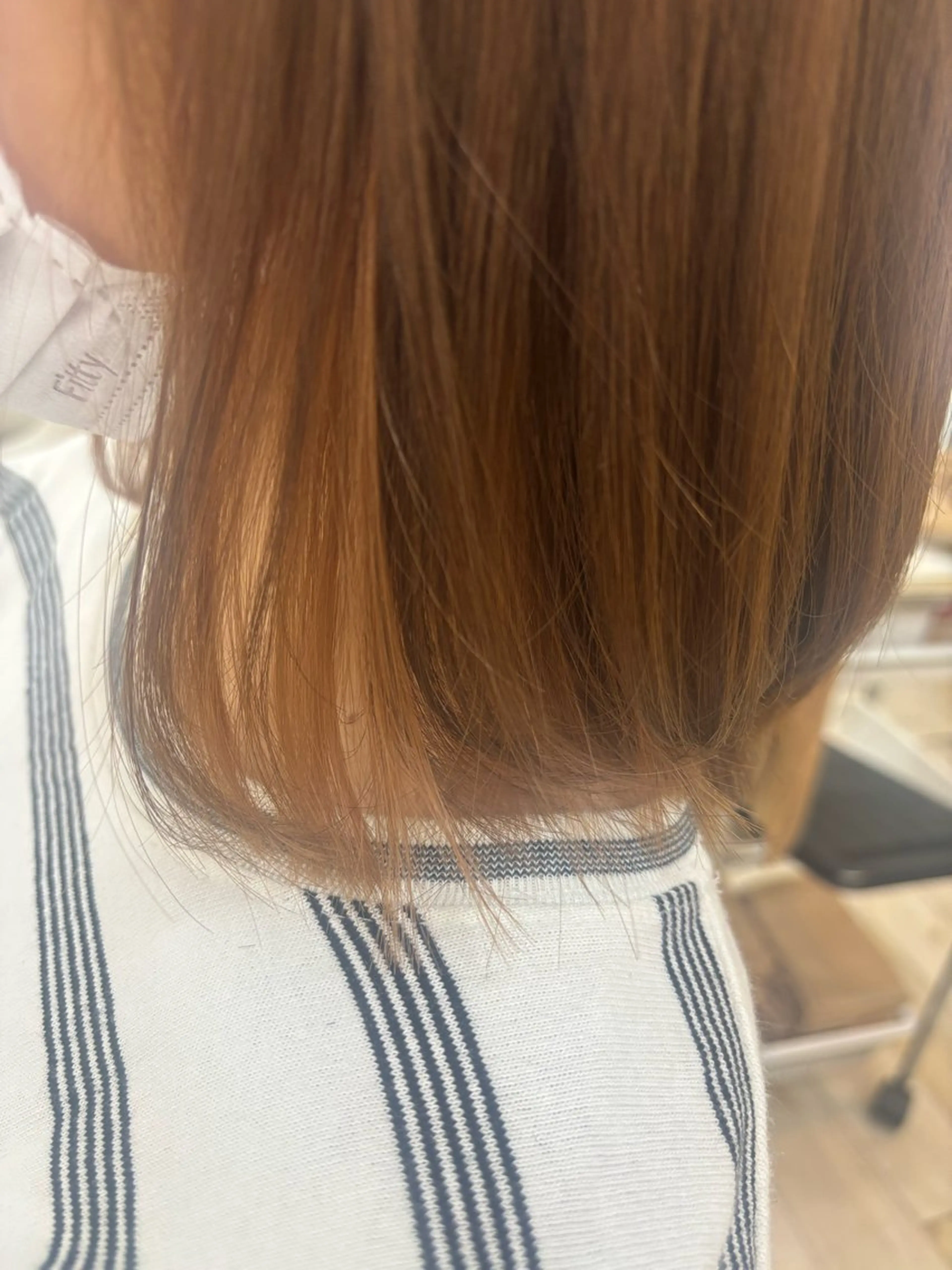 ミディアム カラー ルプラボウ 石黒よう子のヘアスタイル