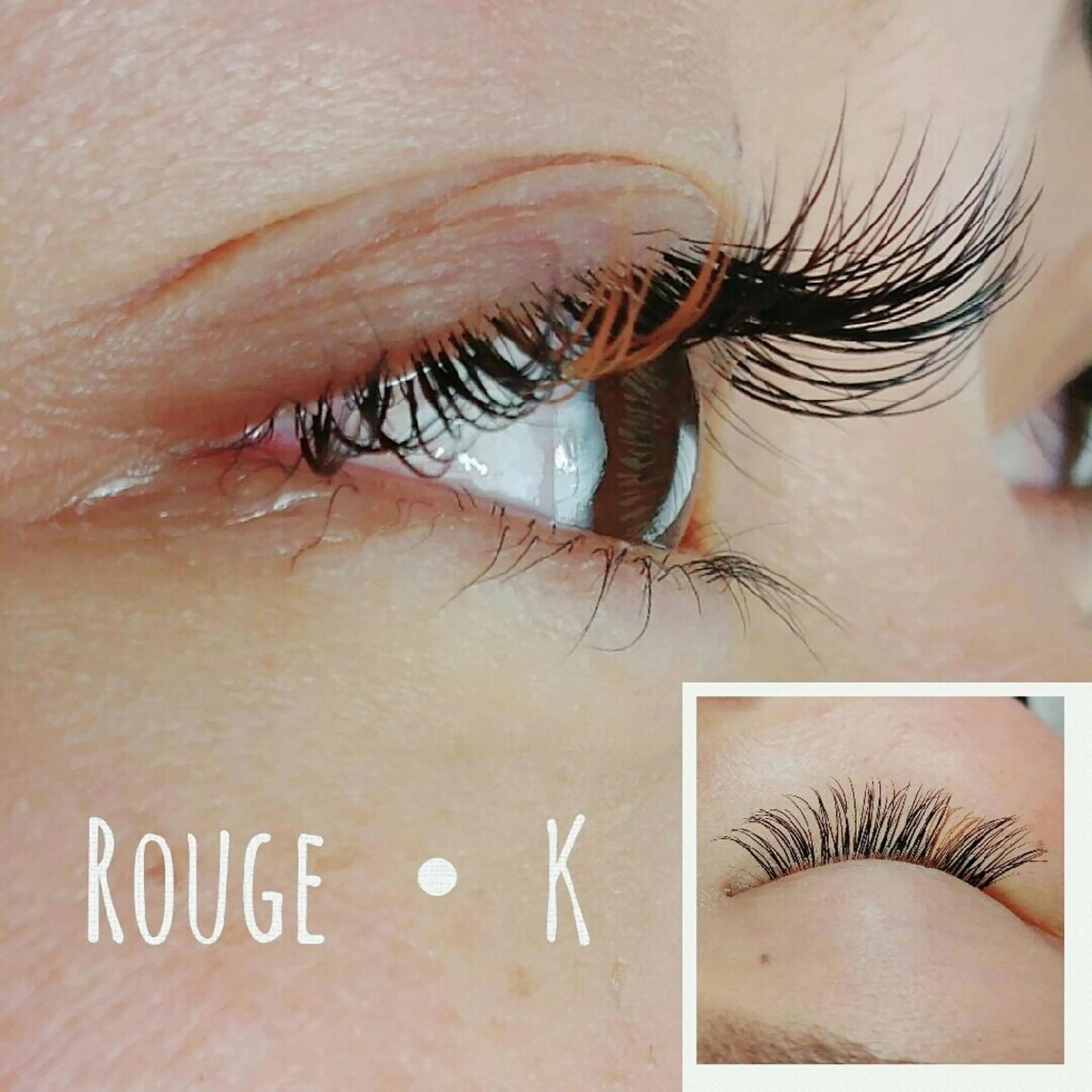 マツエク・マツパ Cカール カラーマツエク マツエク Rouge ・ K  　のマツエク・マツパデザイン