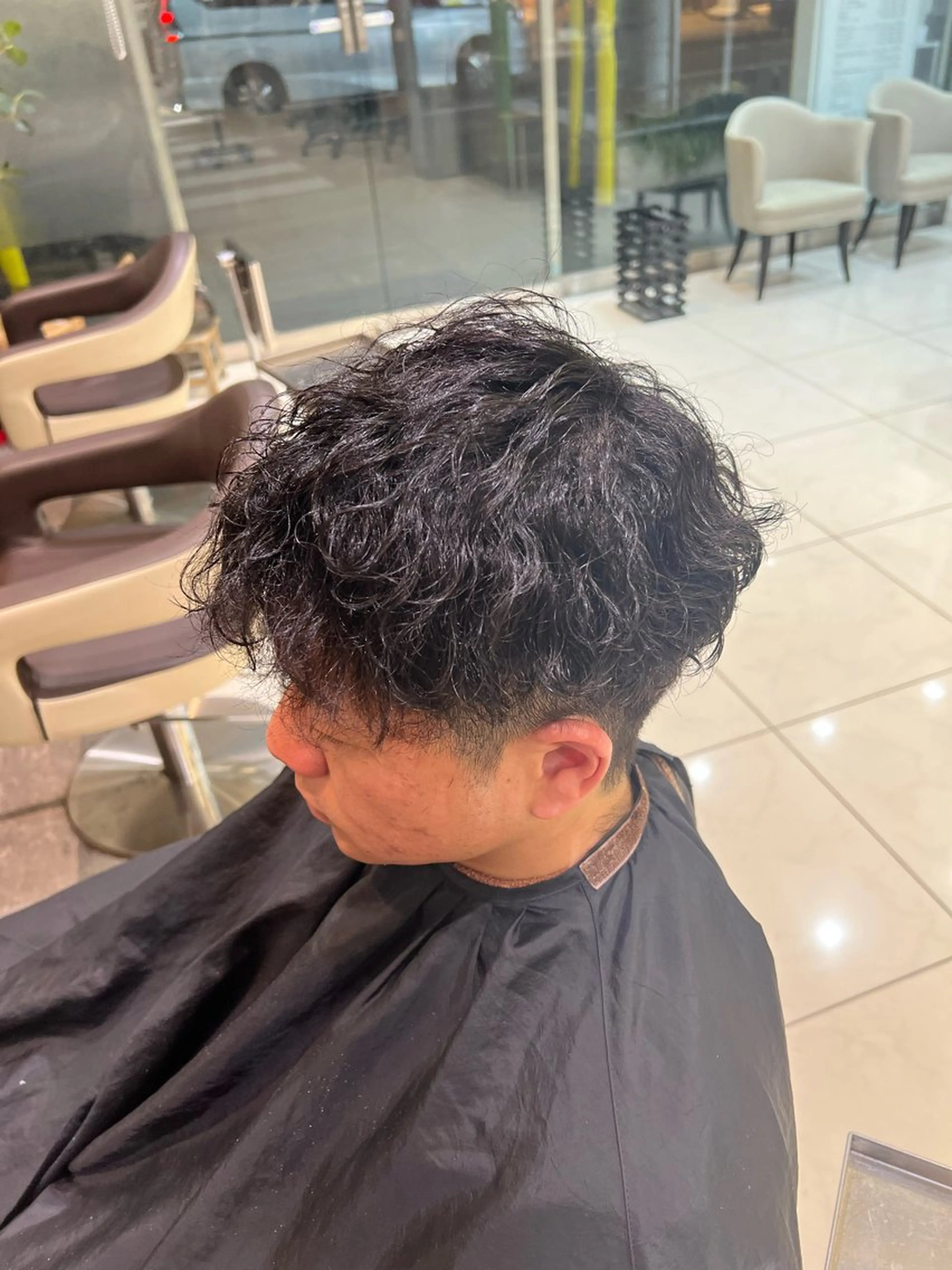 パーマ メンズ カット パーマ SENA 再現性 パーマと縮毛矯正のヘアスタイル